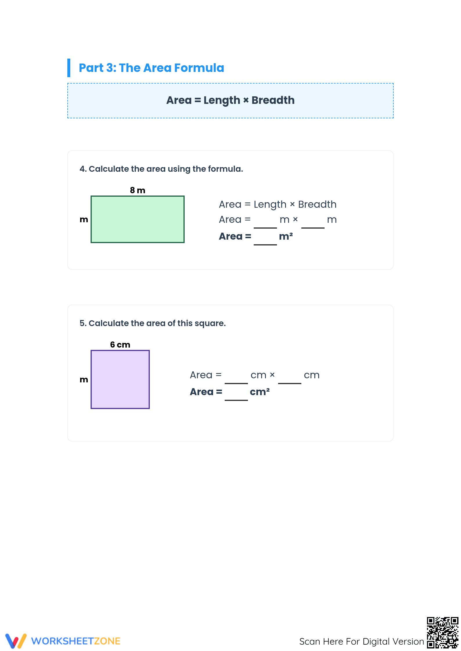 Finding the Area Worksheet | Grade 3 Printable Essential - Page 4