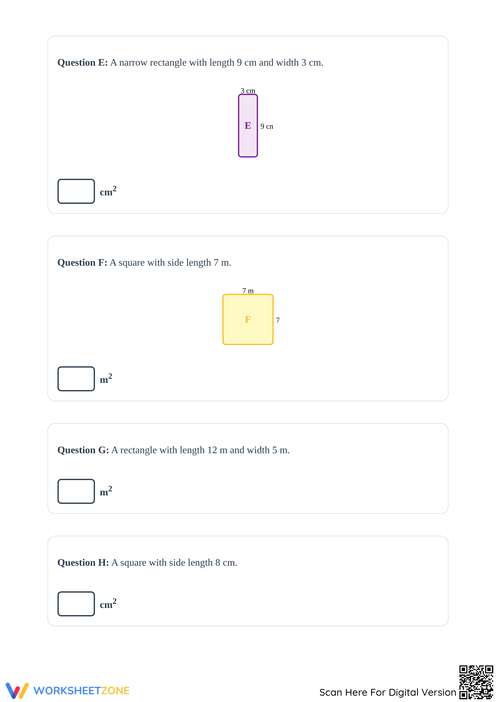 Area of Rectangles Worksheet | Essential Grade 6 Math - Page 3