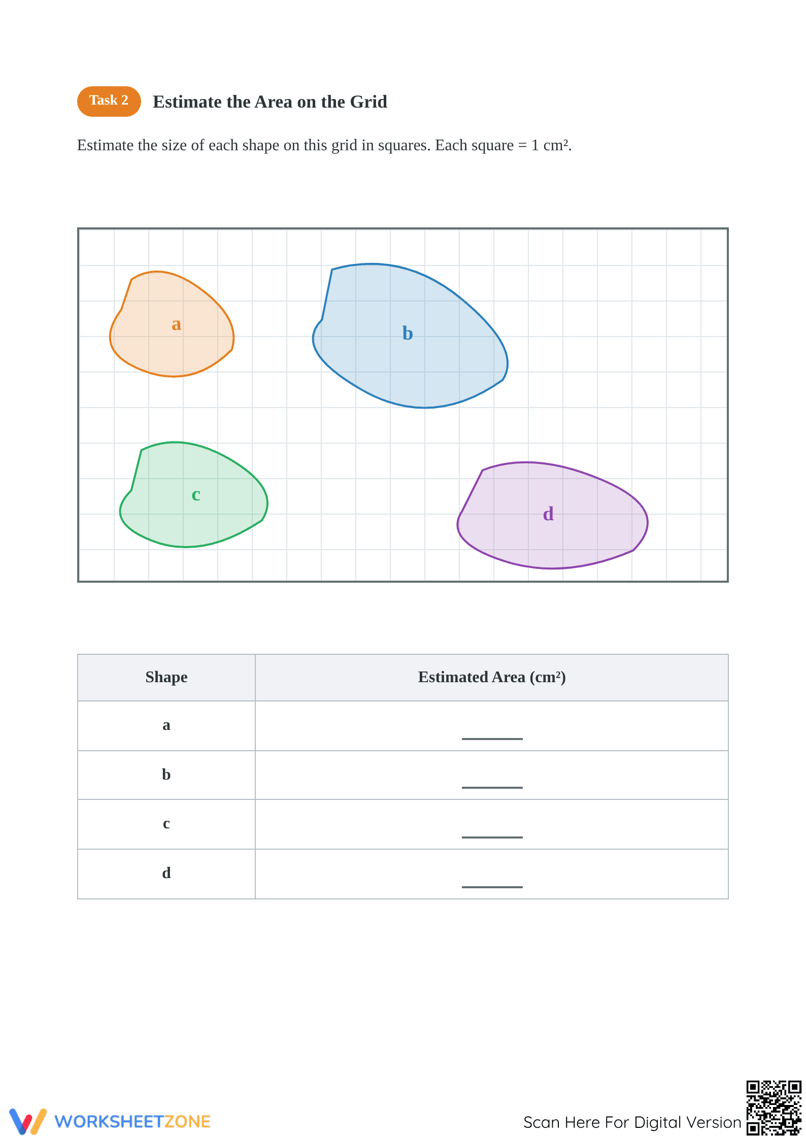 Printable Area Estimation & Word Problems Worksheet | Gr 4-6 - Page 2