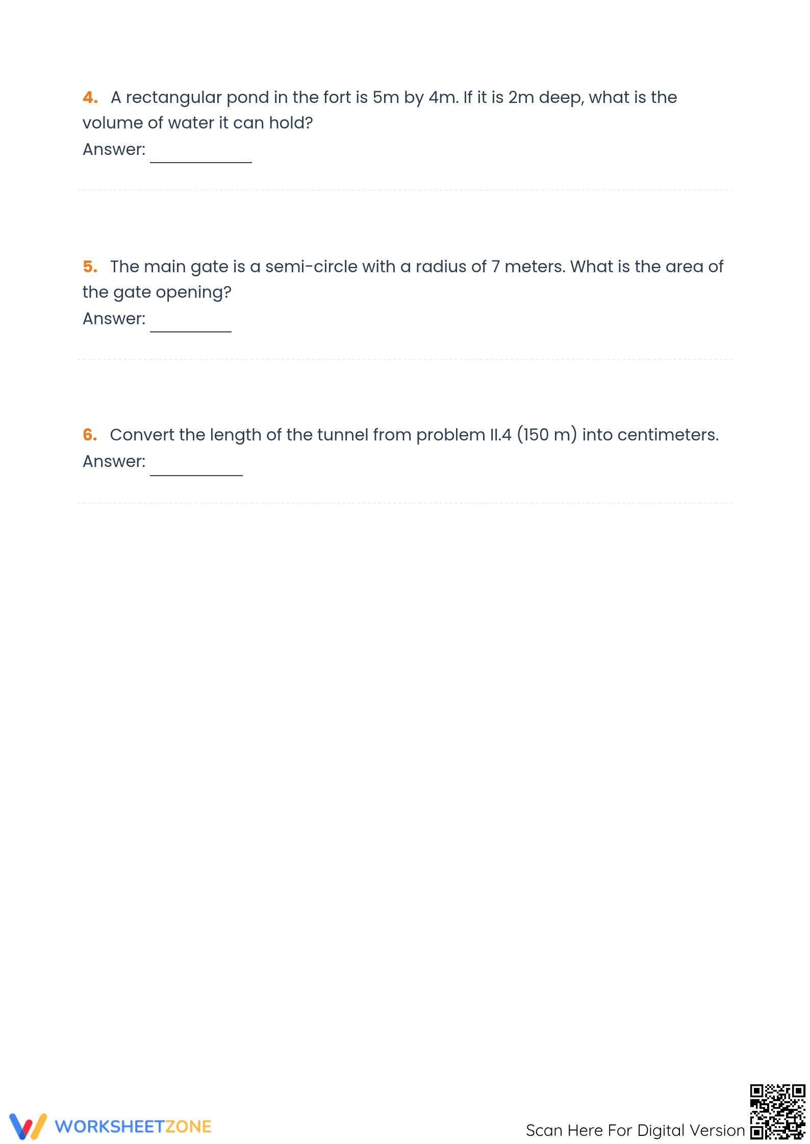 Grade 5 Area and Perimeter — Printable No-Prep Worksheet - Page 5