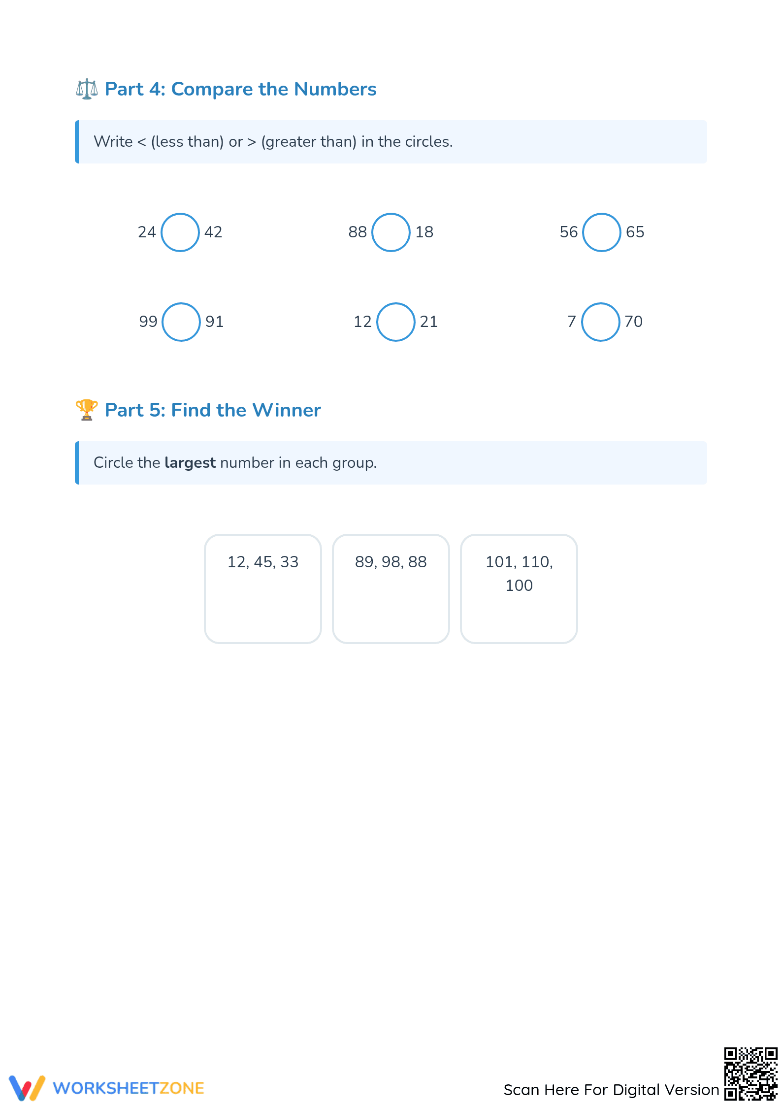 Essential Increasing Order Worksheet | Grade 1-2 Math - Page 4