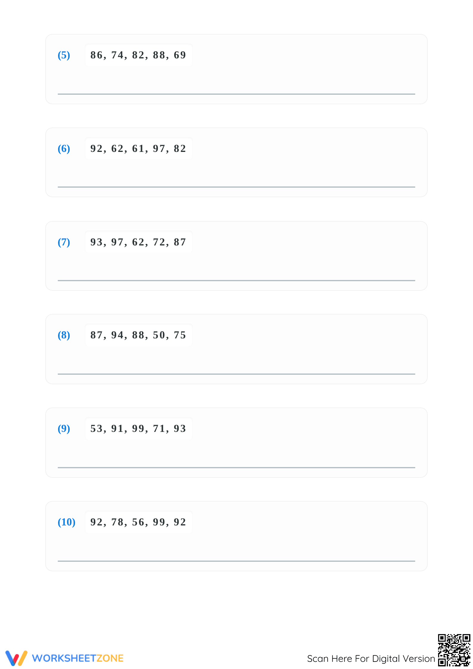 Ascending Order Two-Digit Numbers | Essential Math Practice - Page 2