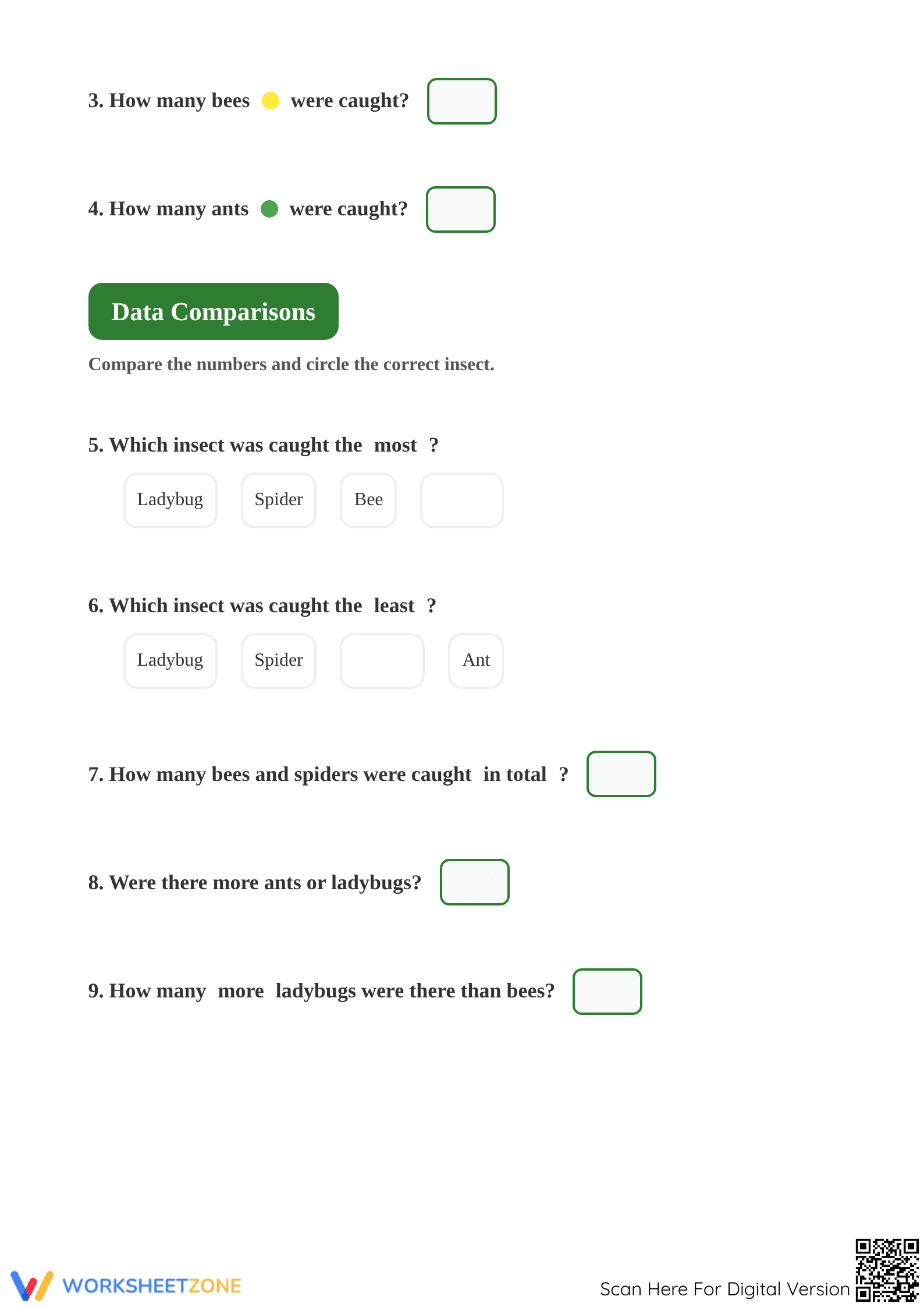Grade 1 Bar Graph & Tally Chart — Essential Math Worksheet - Page 2
