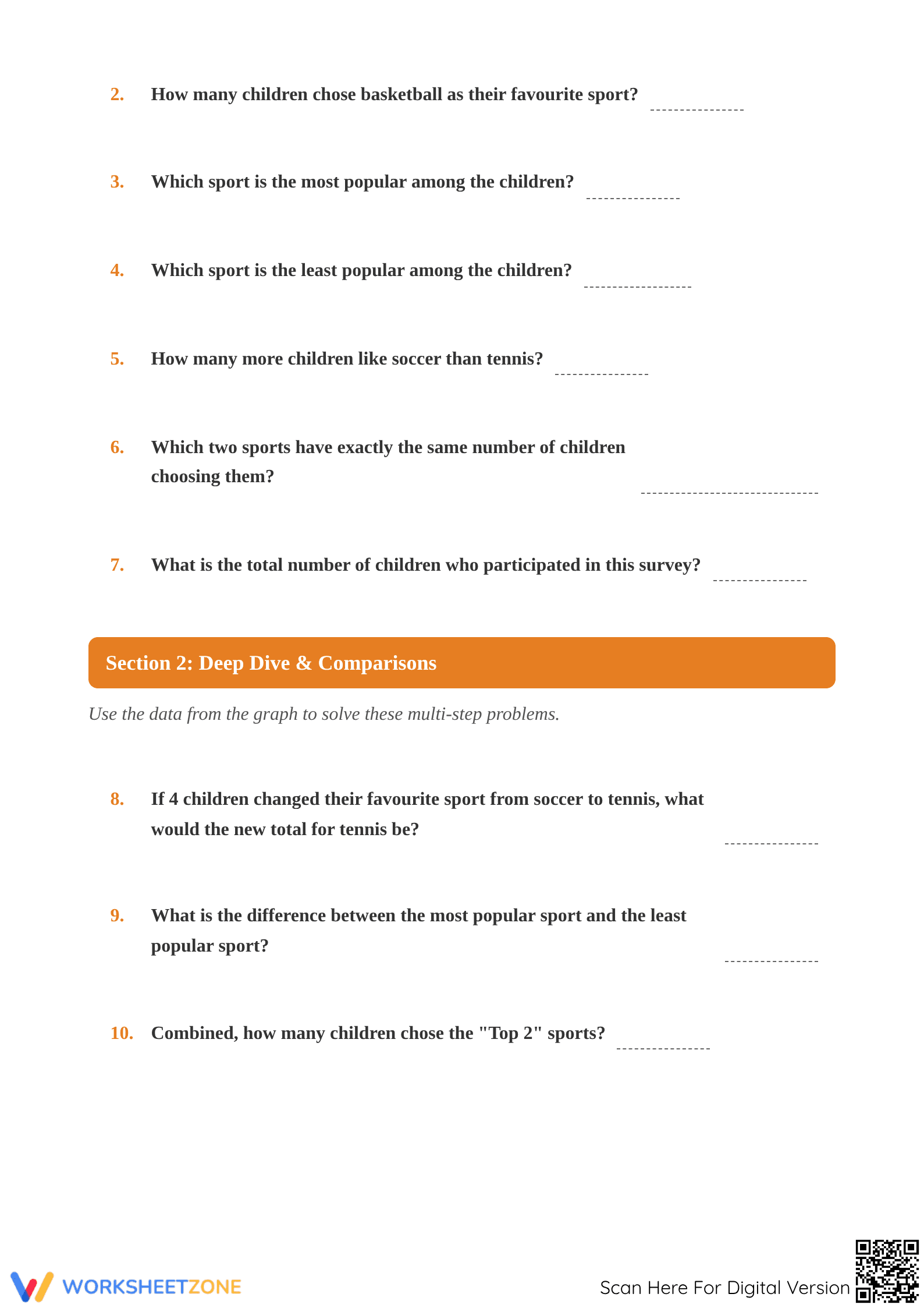 Grade 5 Bar Graph Practice | Essential Math Worksheet - Page 2