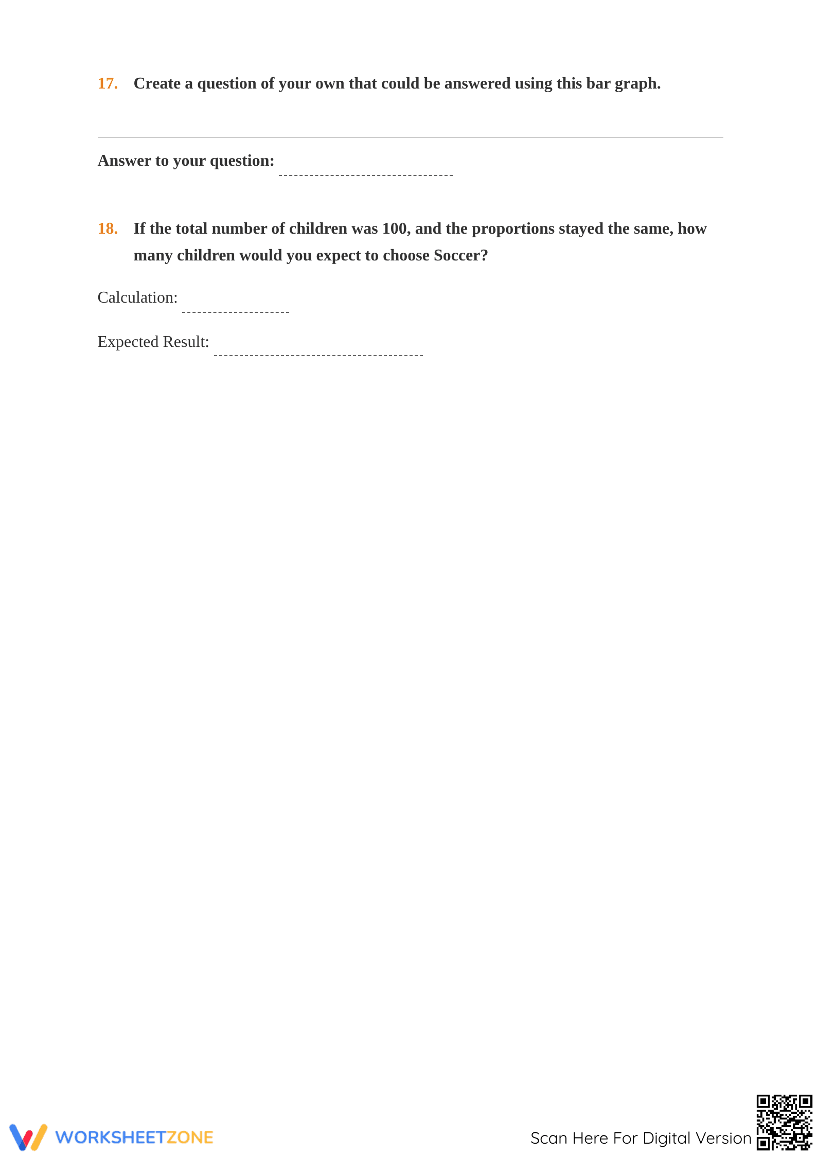 Grade 5 Bar Graph Practice | Essential Math Worksheet - Page 5