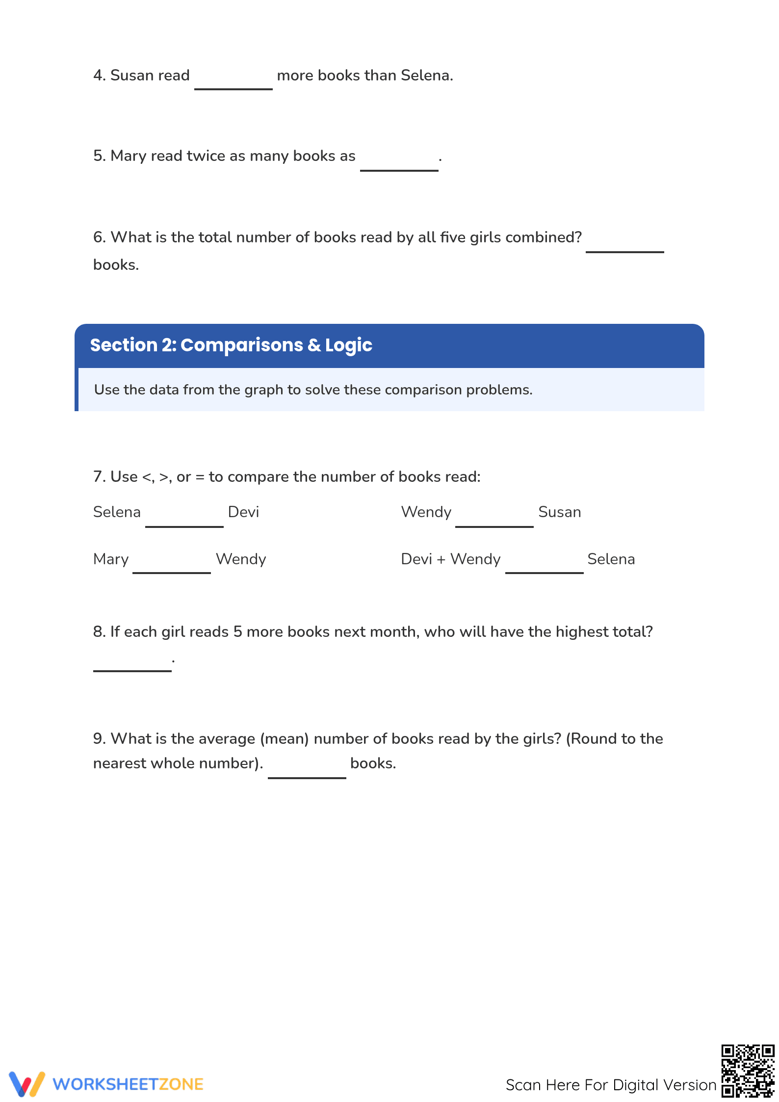 Grade 5 Bar Graph Revision | Essential Math Worksheet - Page 2