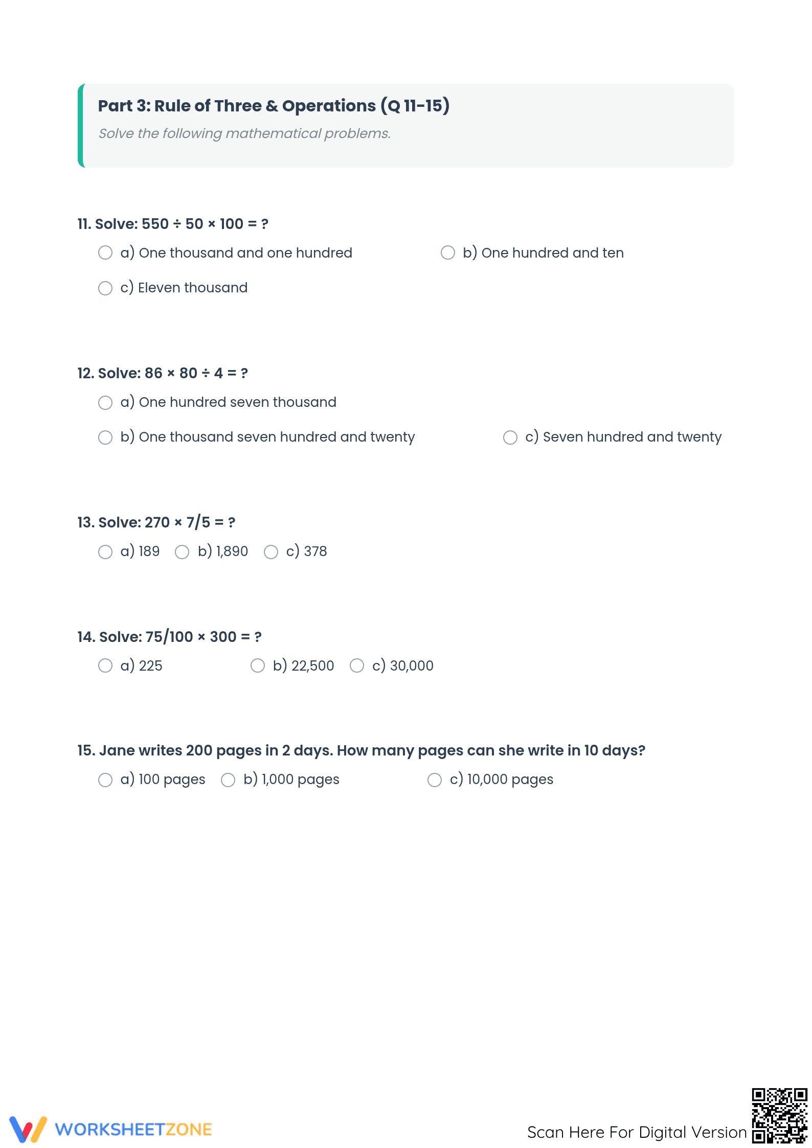 Grade 5 Data Analysis — Complete No-Prep Worksheet - Page 3