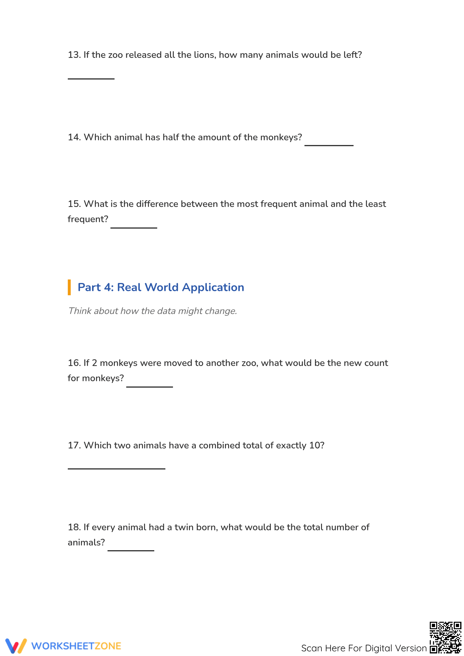 Grade 3 Bar Graphs — Printable No-Prep Worksheet - Page 4