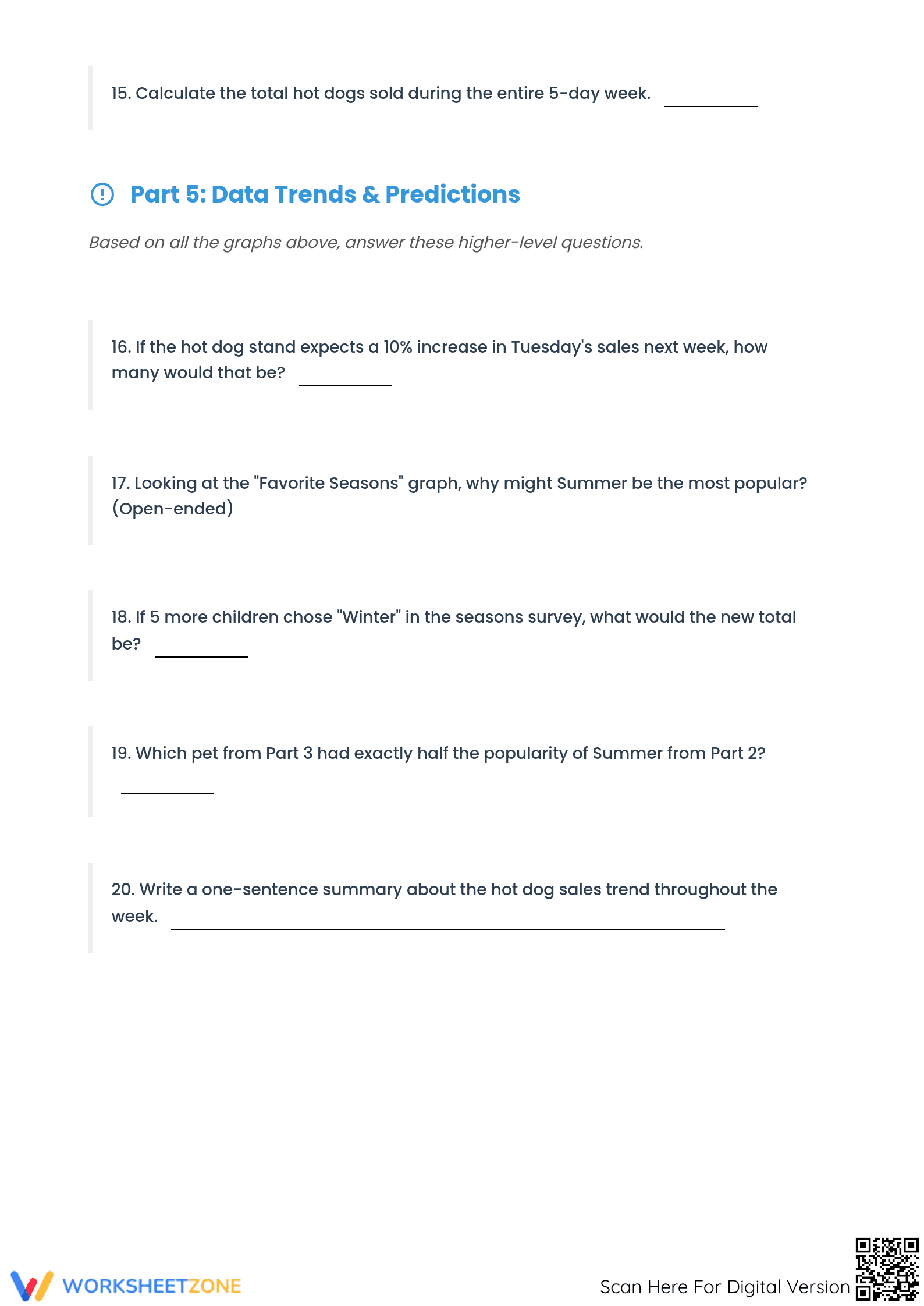 Printable Bar Graph Worksheet | Grades 9-12 Math - Page 5