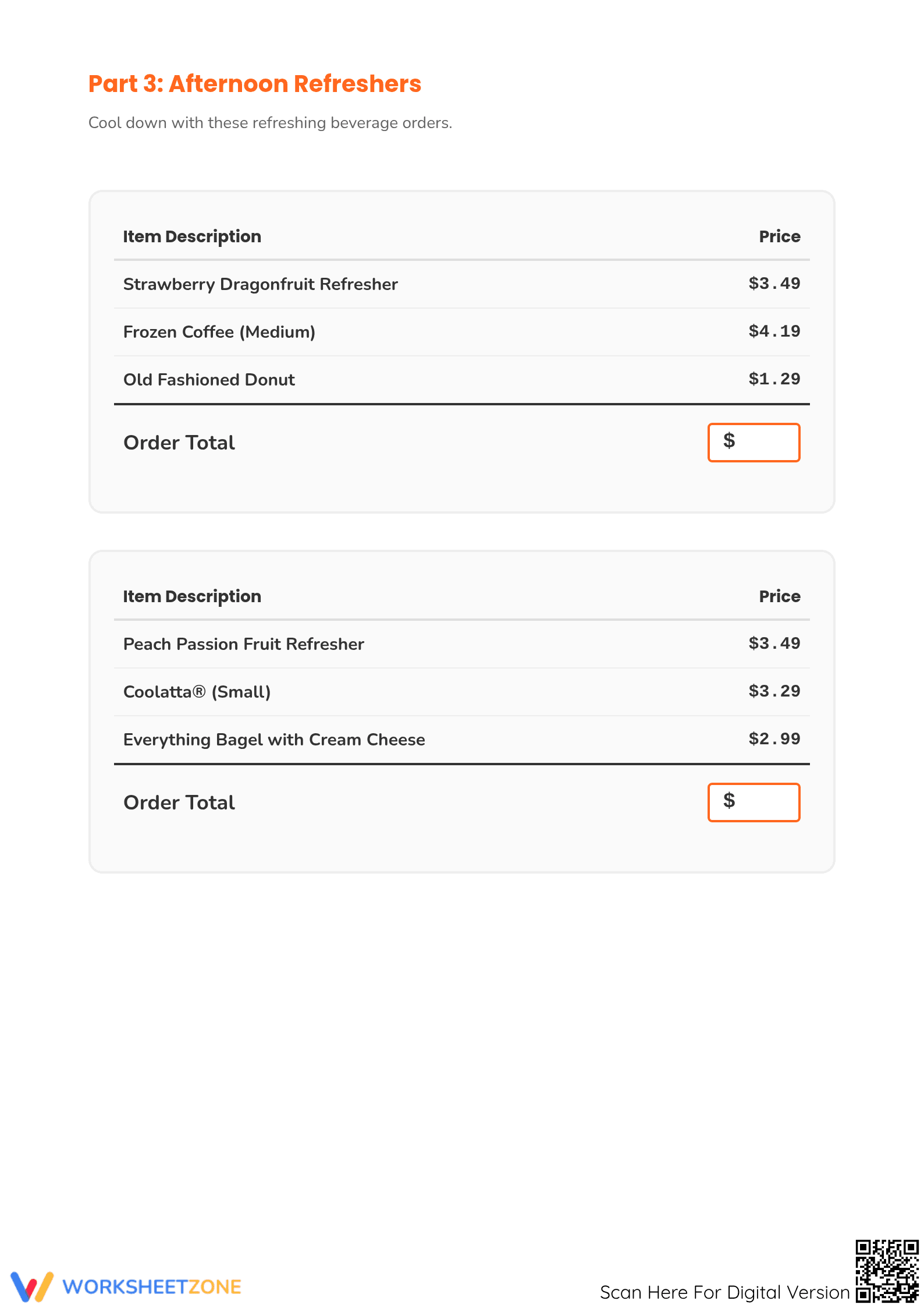 Essential Money Math Worksheet | Grades 5-8 - Page 3