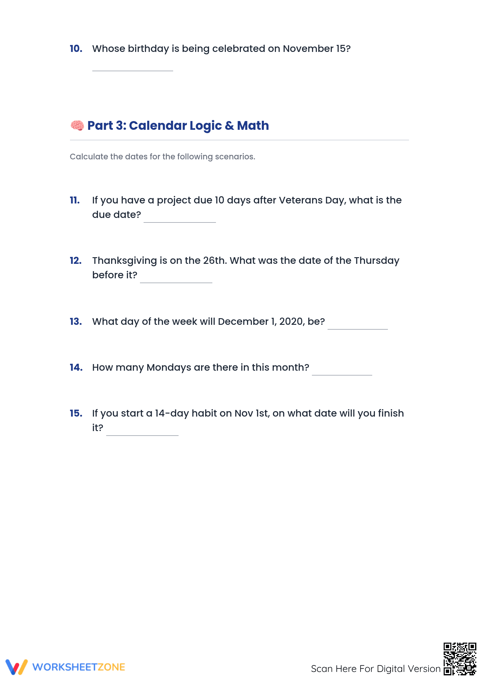 Grade 4 Number Concepts — Printable No-Prep Worksheet - Page 3