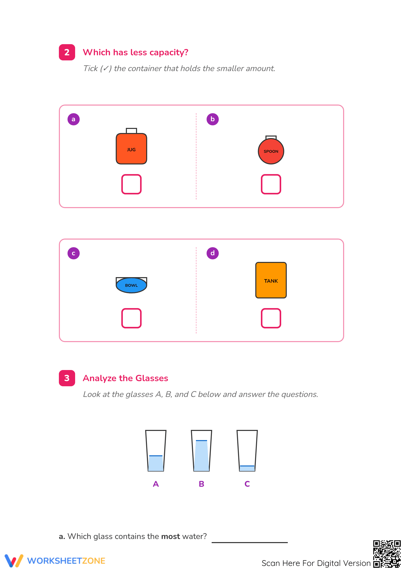 CCSS.3.MD.A.2 Worksheet: Volume & Capacity Aligned - Page 2