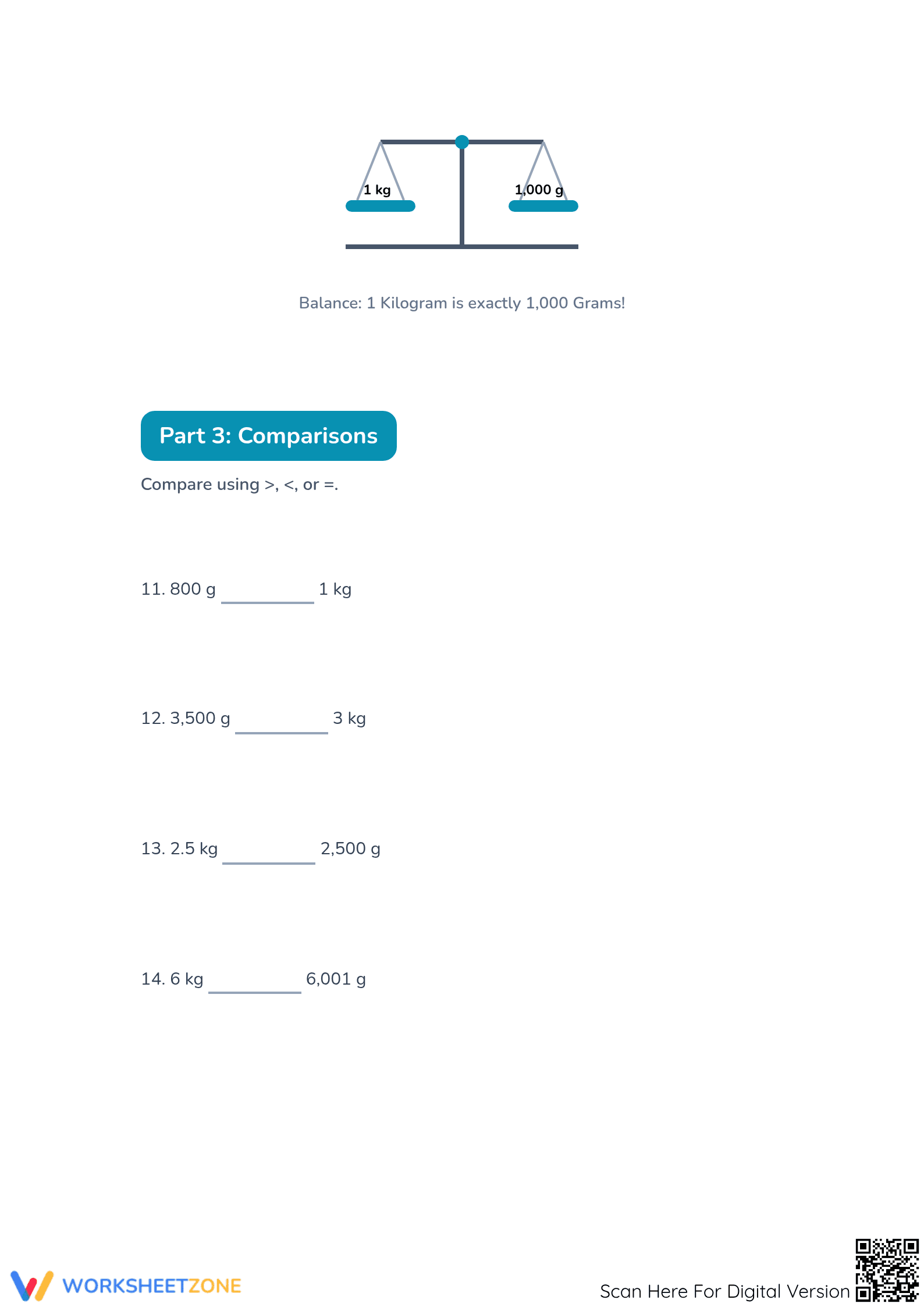 Printable Capacity Worksheet | Grade 4 Math - Page 3