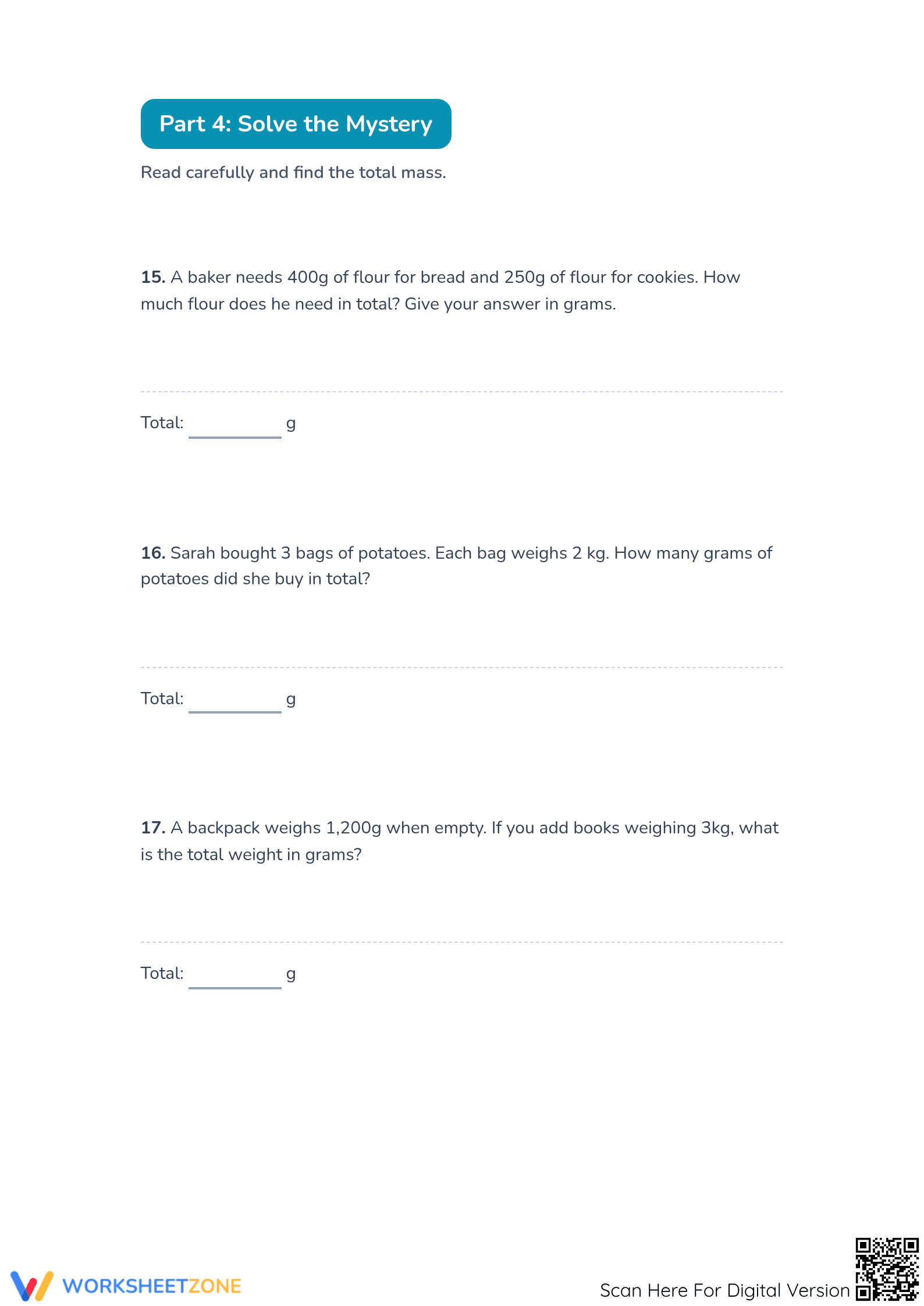 Printable Capacity Worksheet | Grade 4 Math - Page 4