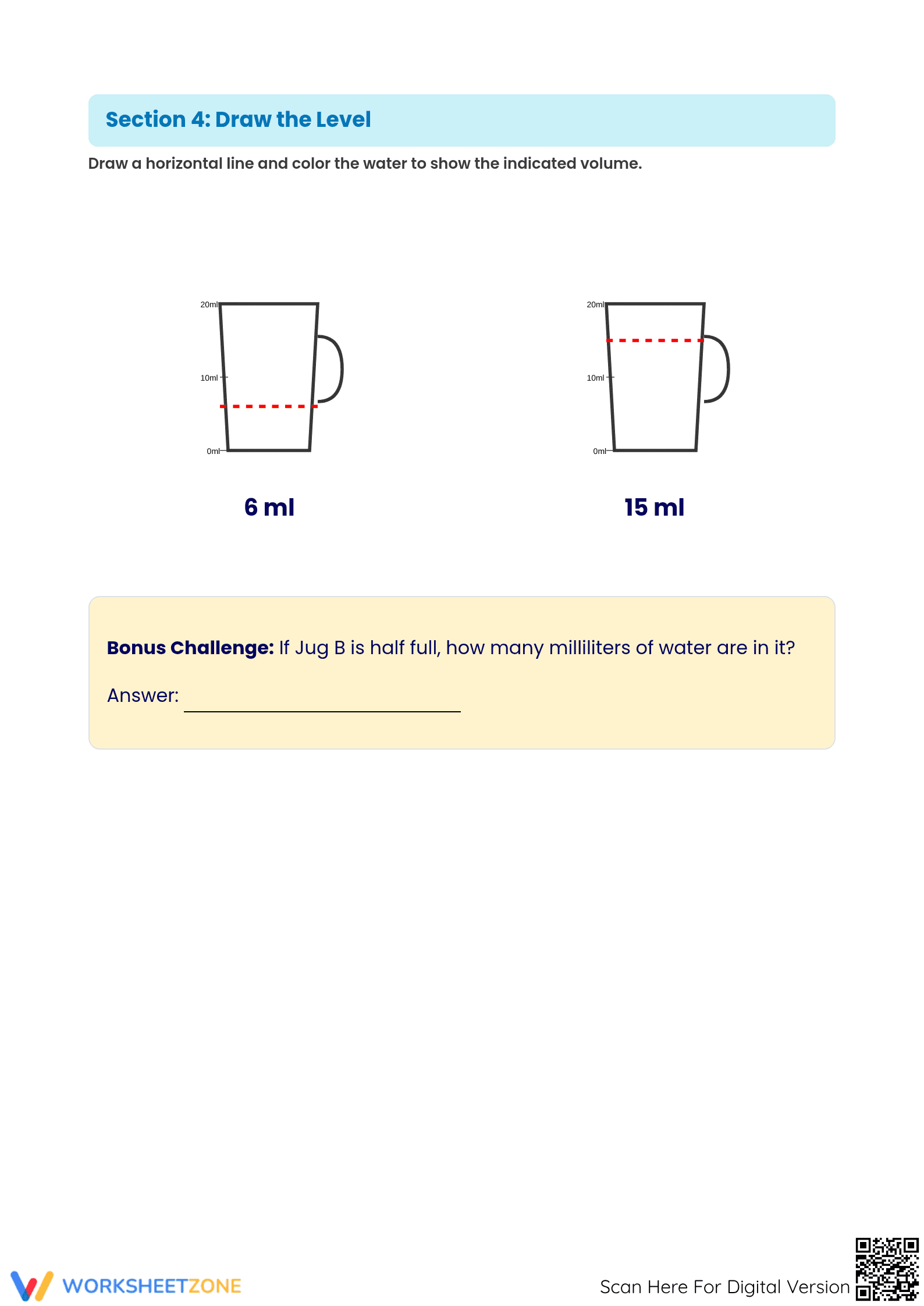 Printable Volume & Capacity Worksheet | Grade 5 Math - Page 4