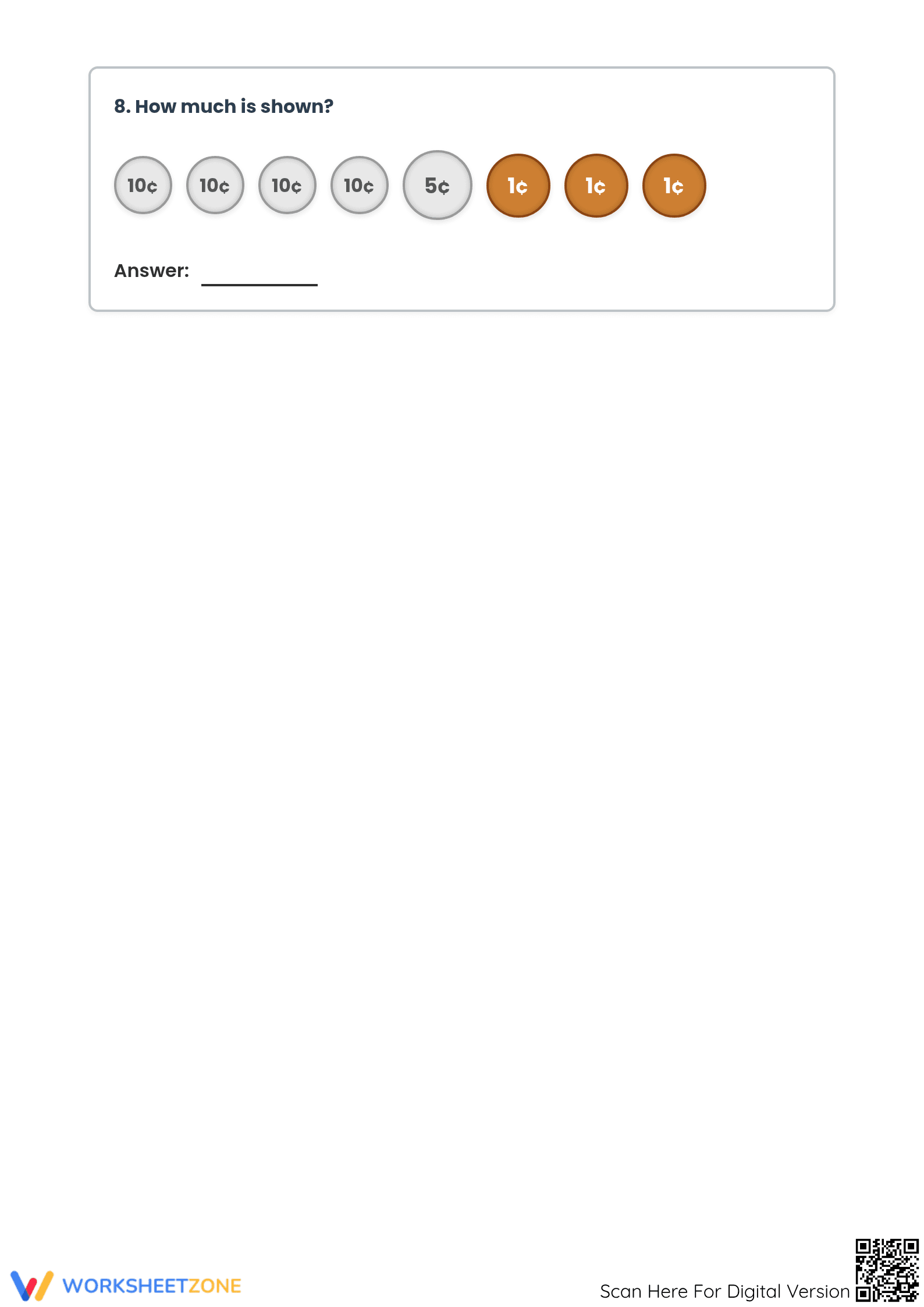 Counting Coins Worksheet | Grade 3-6 Essential Practice - Page 3