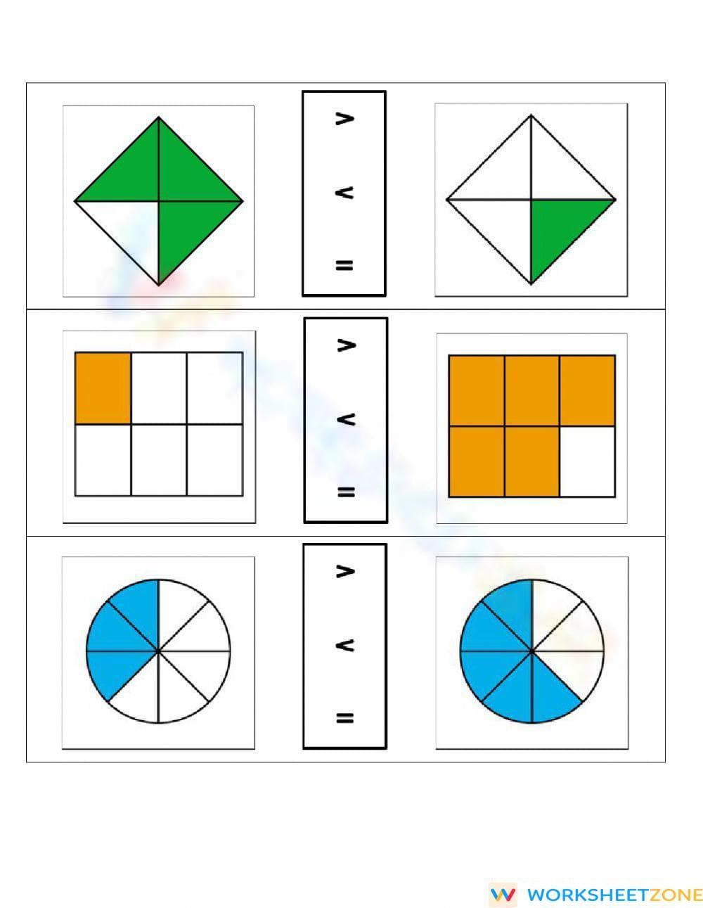 Comparing Fractions - Page 2