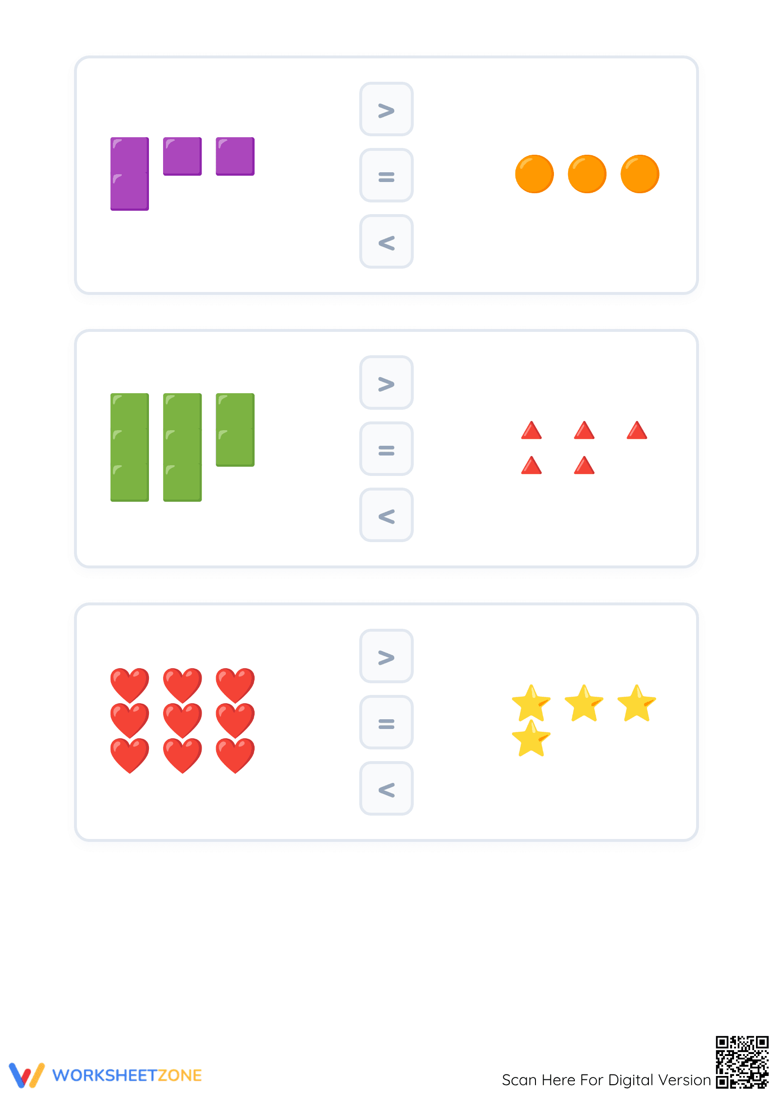 Comparing Groups Worksheet | Grade 1 Essential Math - Page 3