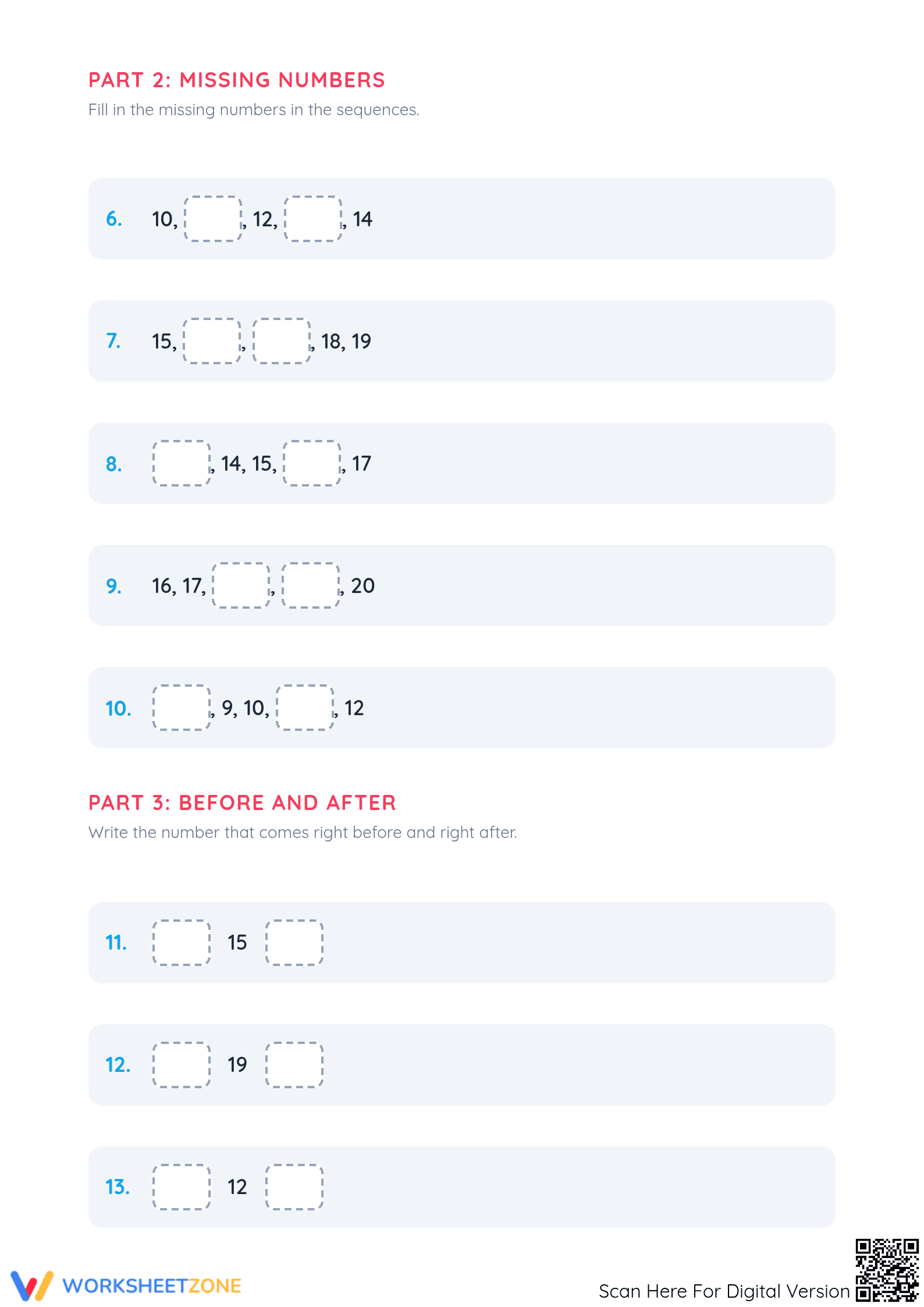 1.NBT.B.3 Worksheet: Comparing Numbers — Grade 1 Aligned - Page 2