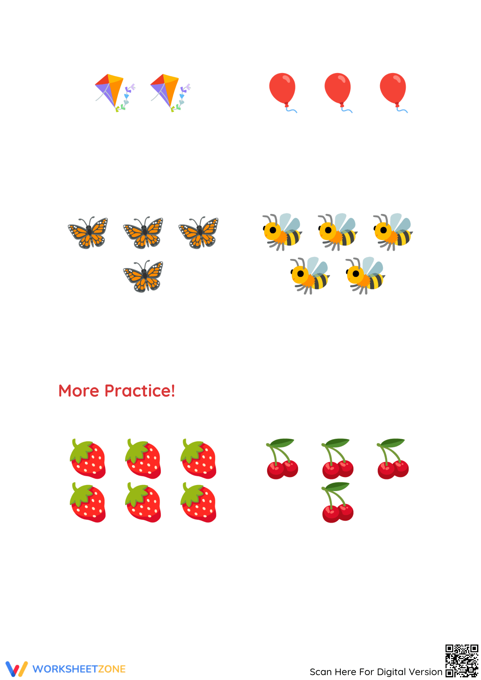 Printable Comparing Numbers Worksheet | Grade K Math - Page 2