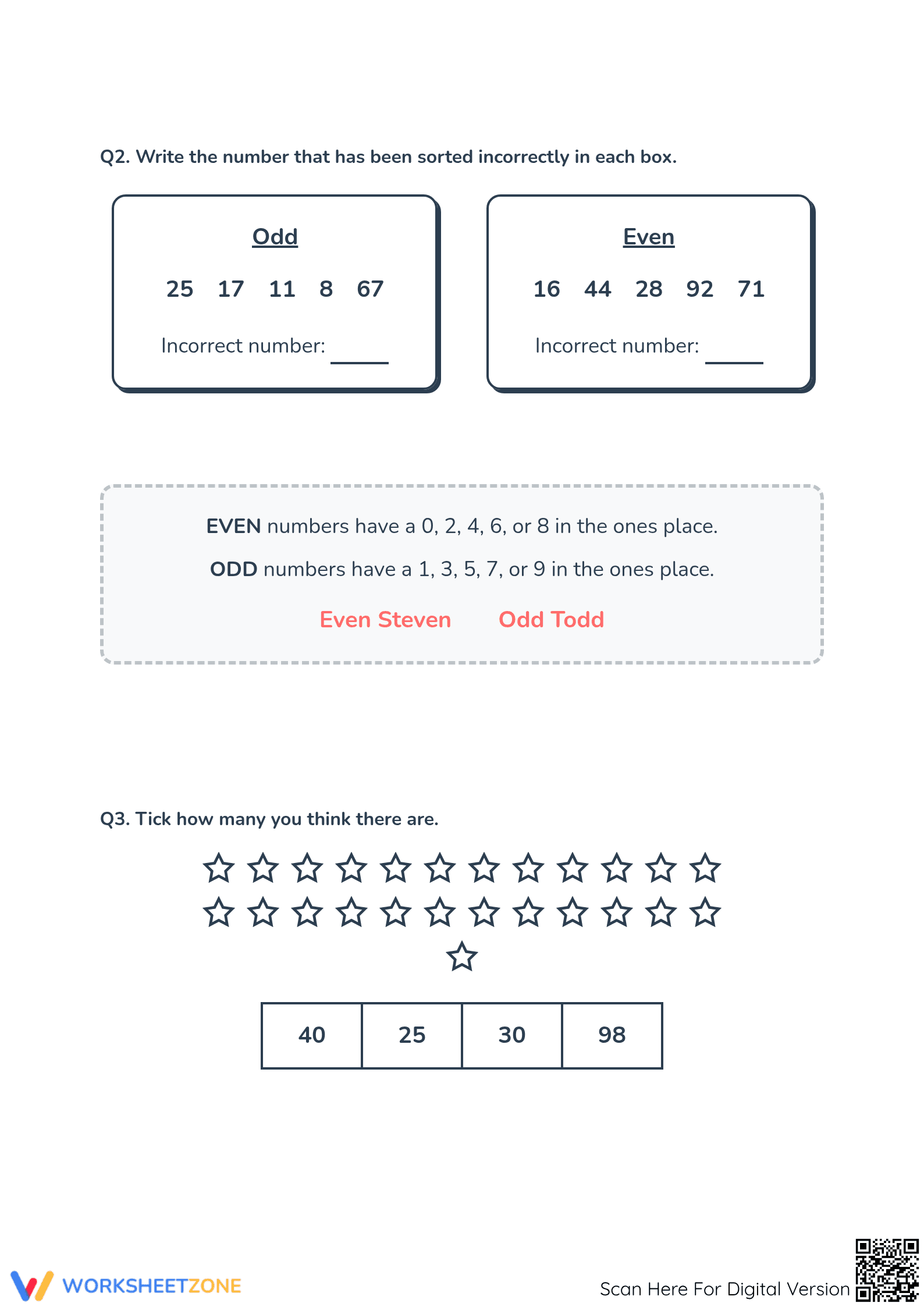Grade 2 Number Comparison — Printable No-Prep Worksheet - Page 2