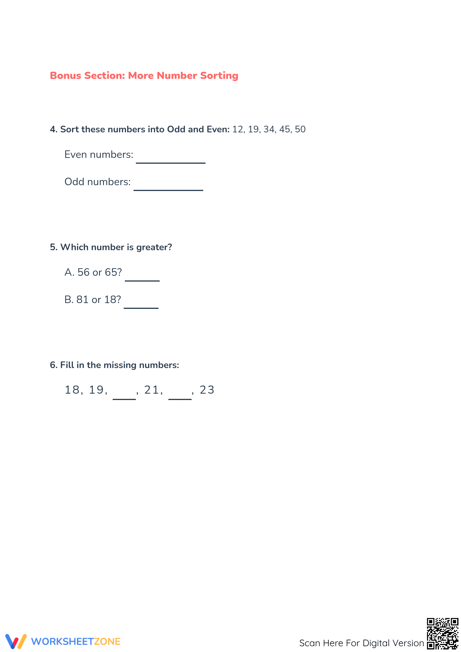 Grade 2 Number Comparison — Printable No-Prep Worksheet - Page 3