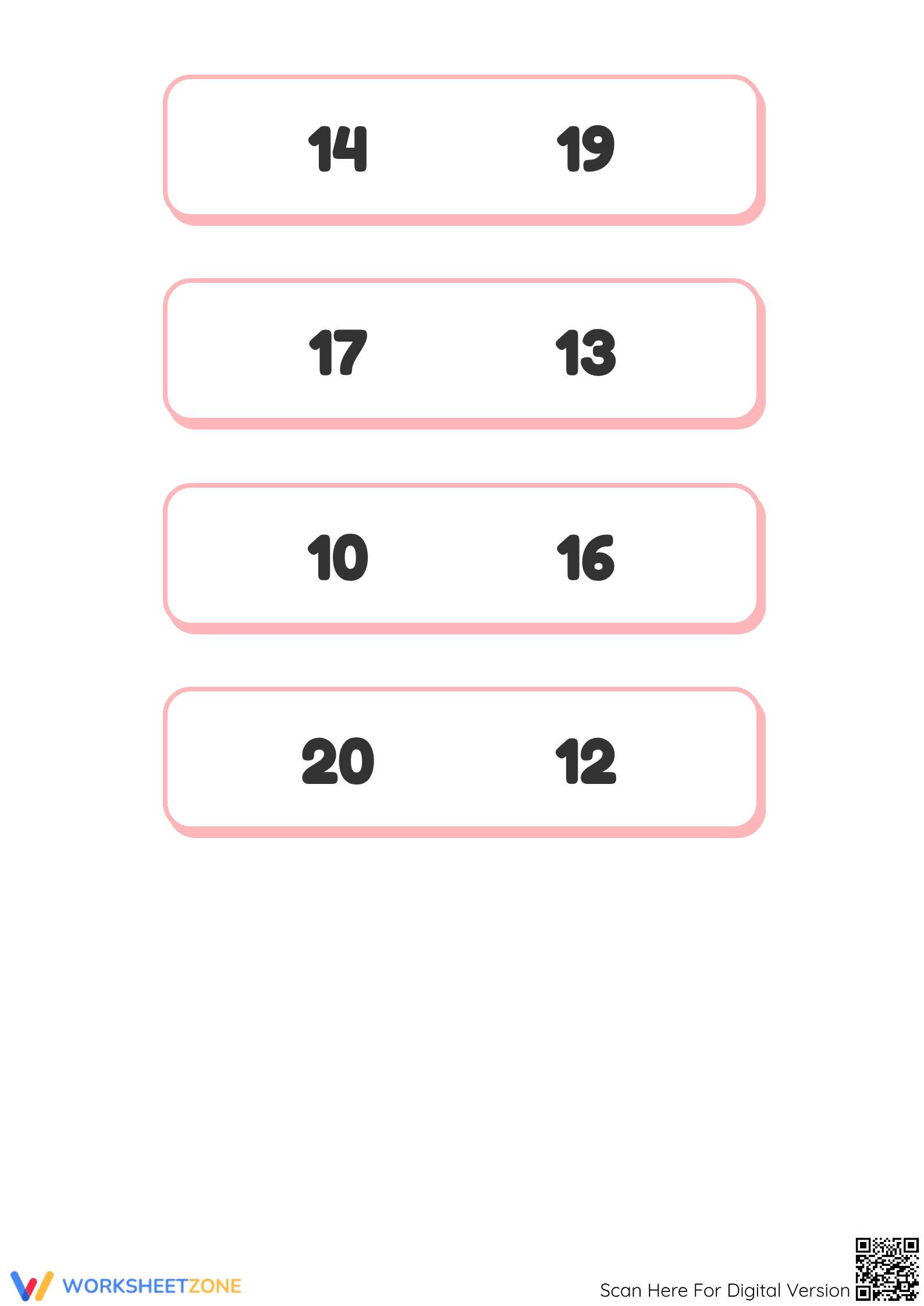 Kindergarten Comparing Numbers — Printable No-Prep Worksheet - Page 4