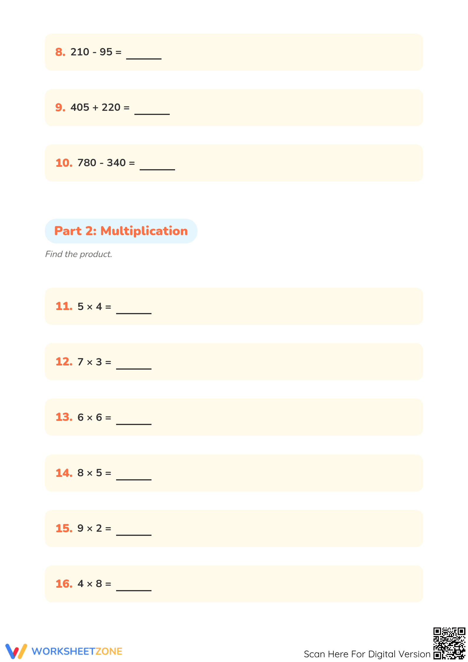 Printable Comparing Numbers Worksheet | Grade 2 Math - Page 2
