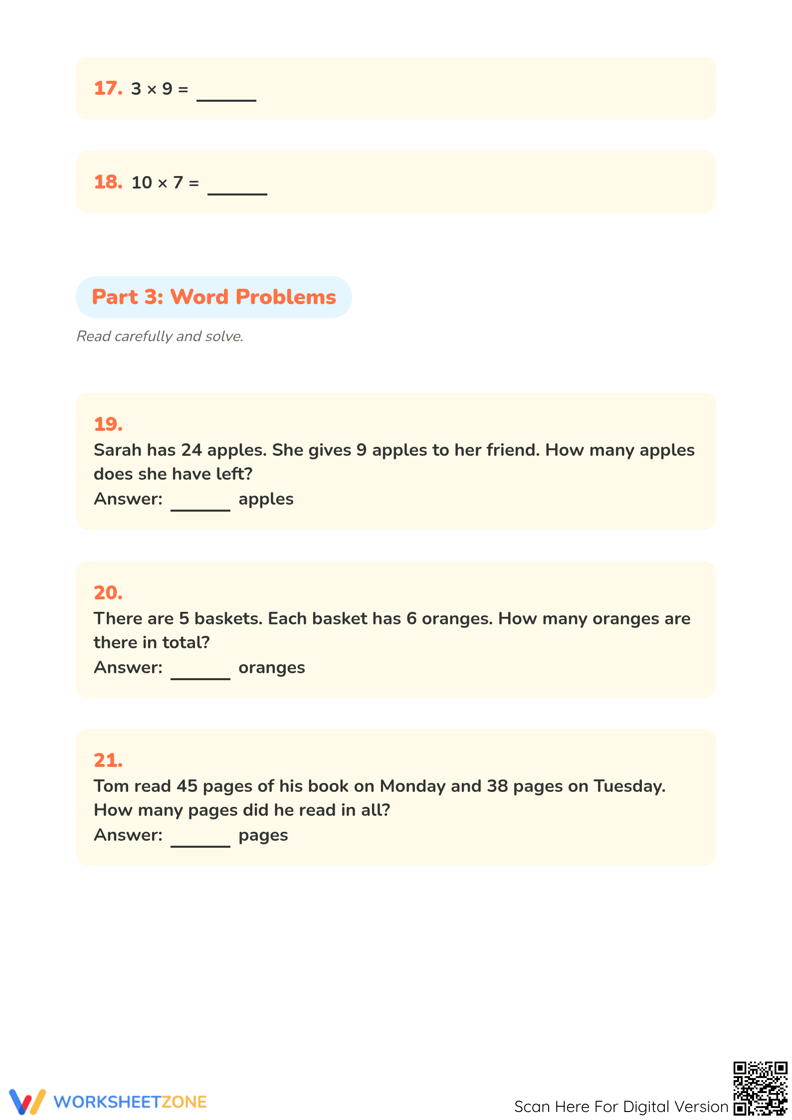 Printable Comparing Numbers Worksheet | Grade 2 Math - Page 3