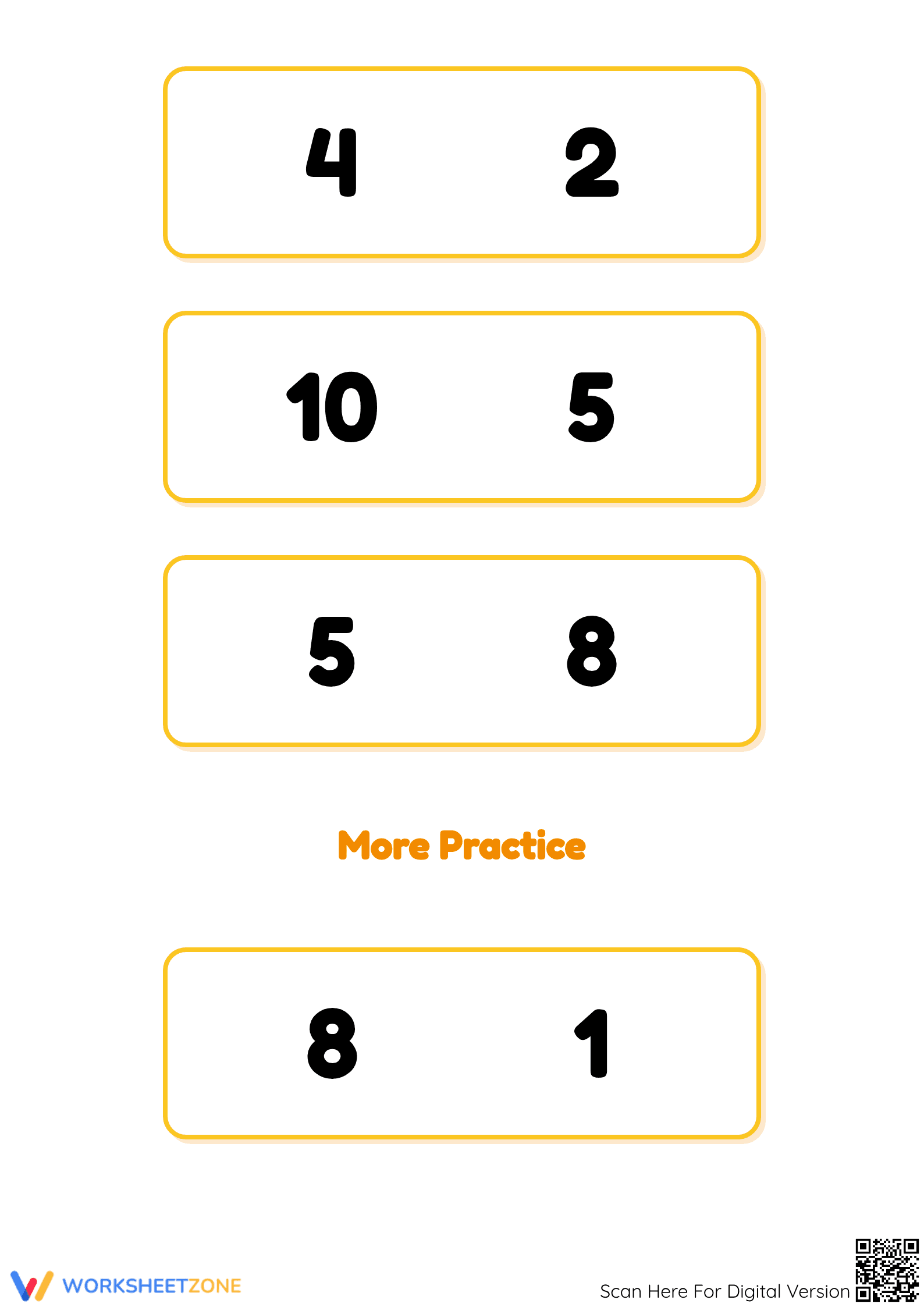 Printable Comparing Numbers Worksheet | Grade K Math - Page 3