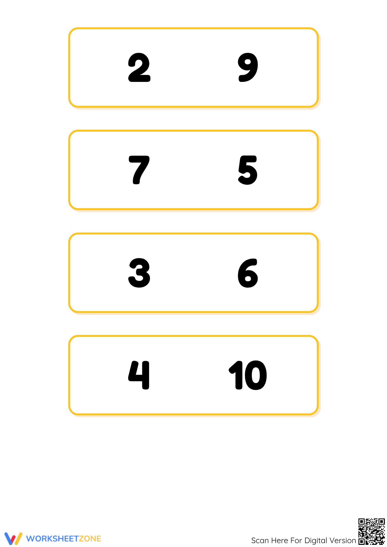 Printable Comparing Numbers Worksheet | Grade K Math - Page 4