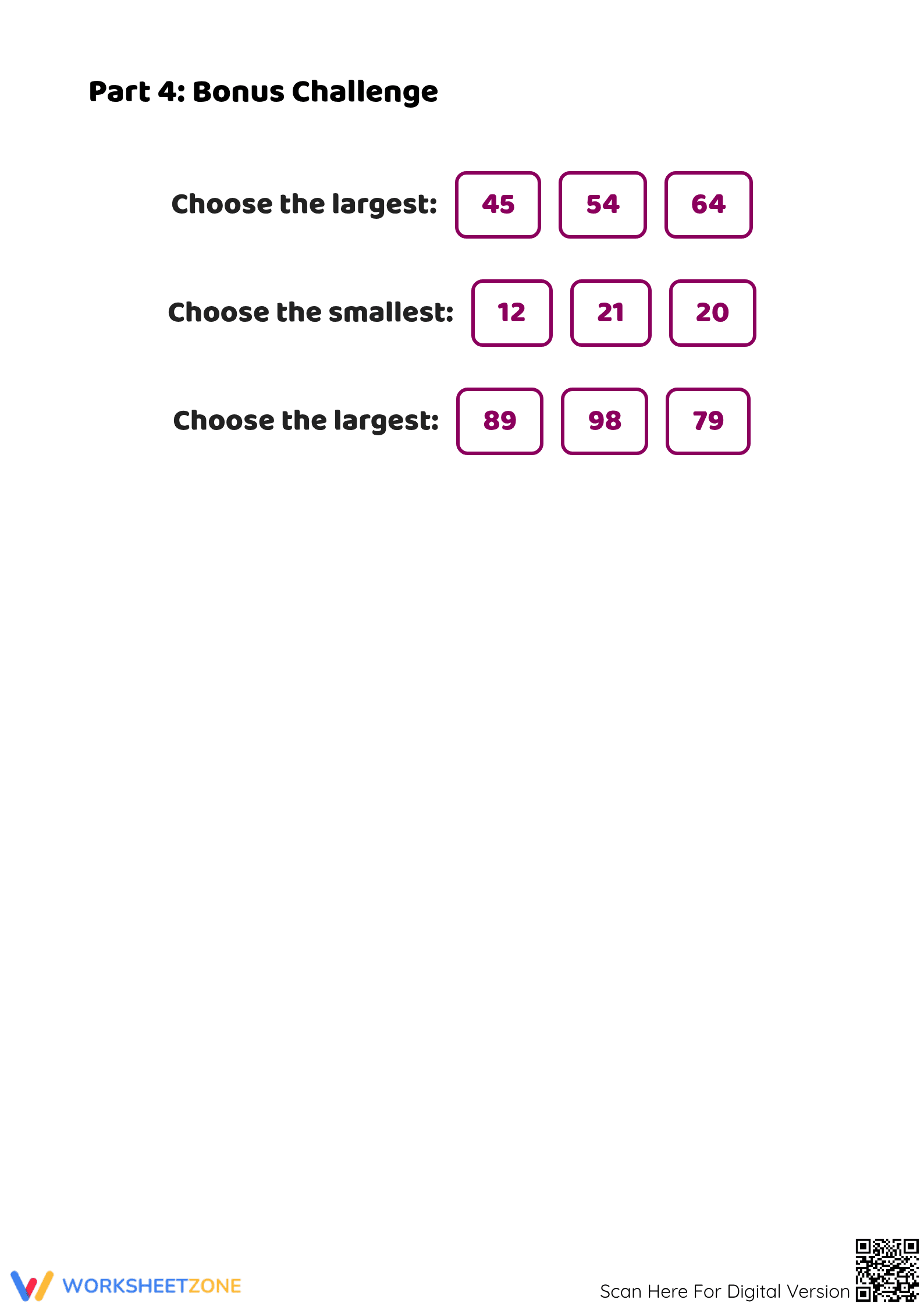 Printable Comparing Numbers Worksheet | Grade 2 Math - Page 3