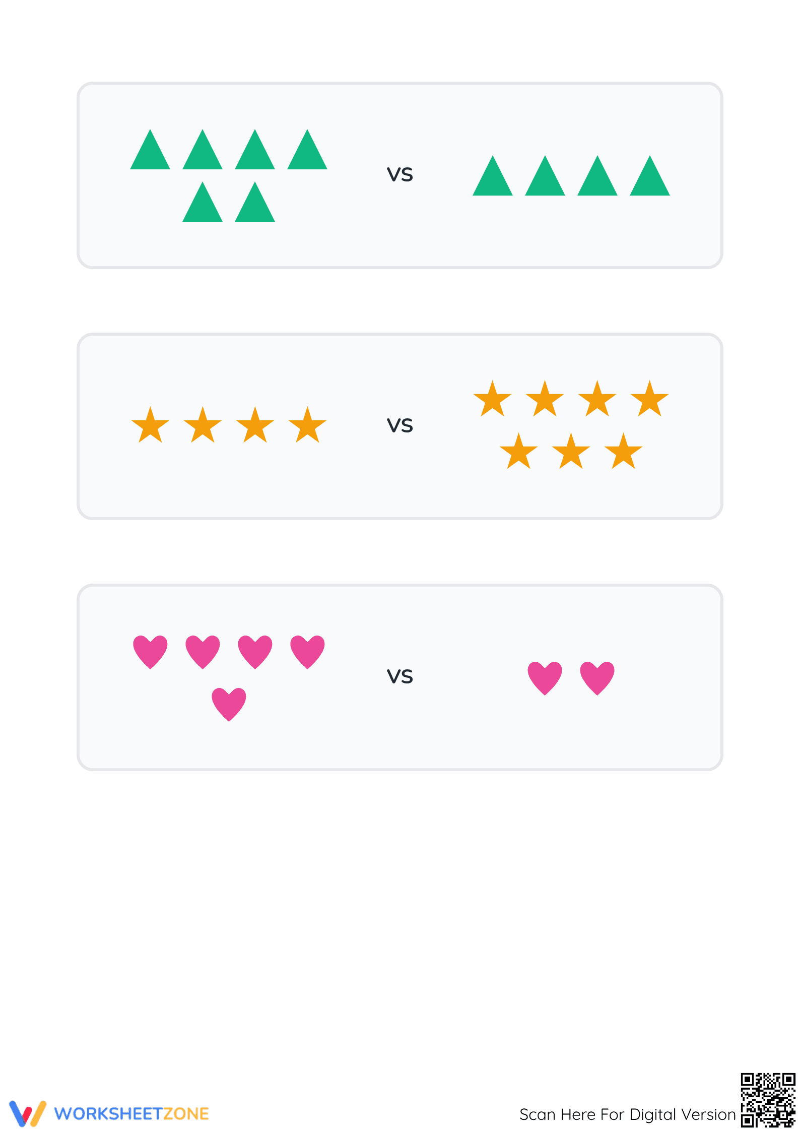 Essential Comparison Worksheet: Which is More | Grade K–1 - Page 2