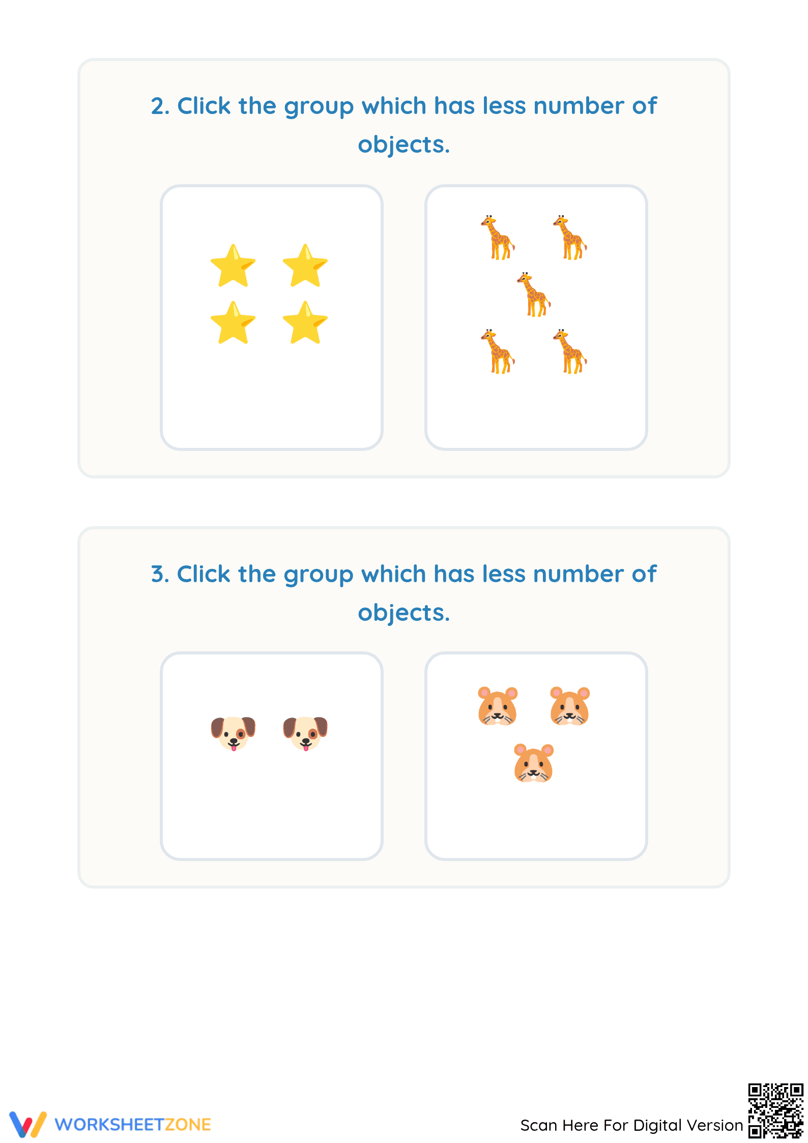 Essential Comparing Objects Worksheet | Grade 1 Math Aligned - Page 2