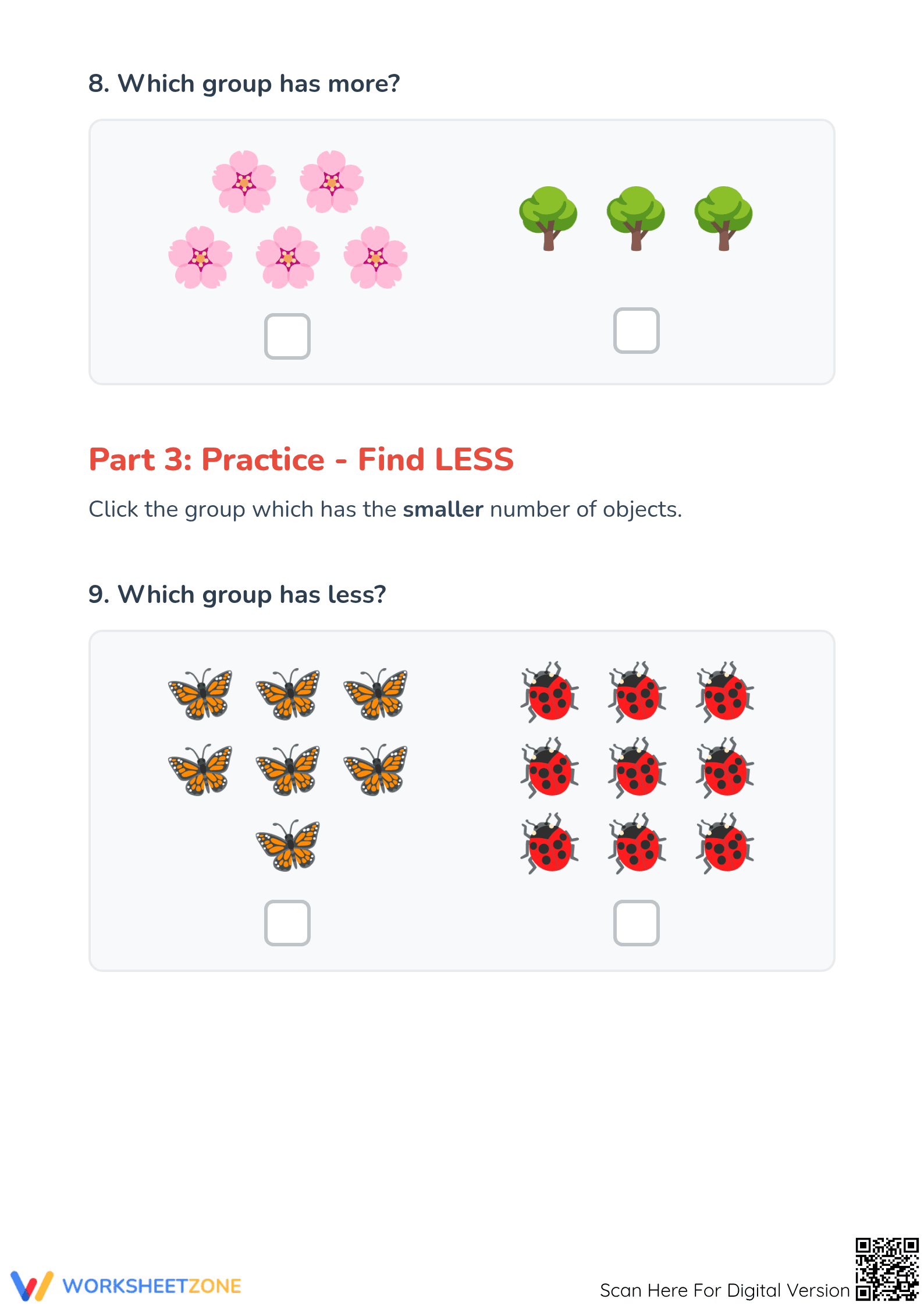 Grade 1 Comparing Objects — Printable No-Prep Worksheet - Page 5