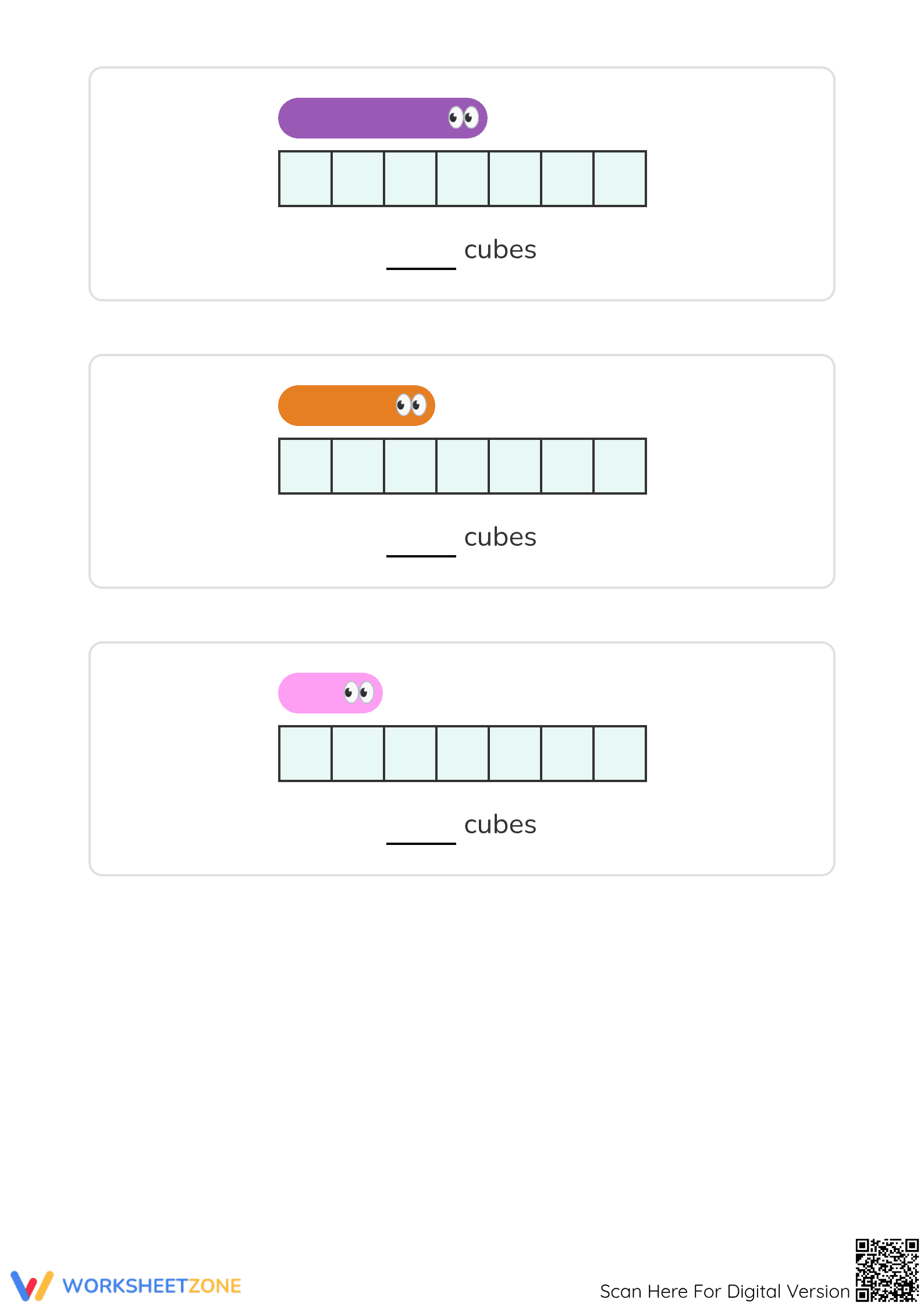 Printable Measuring Insects Worksheet | Grade 1 Math - Page 2