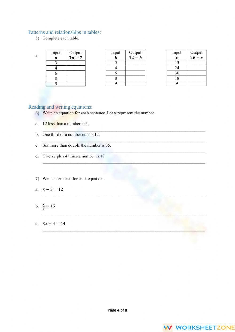 Grade 7 Term 1 - Booklet - Page 4