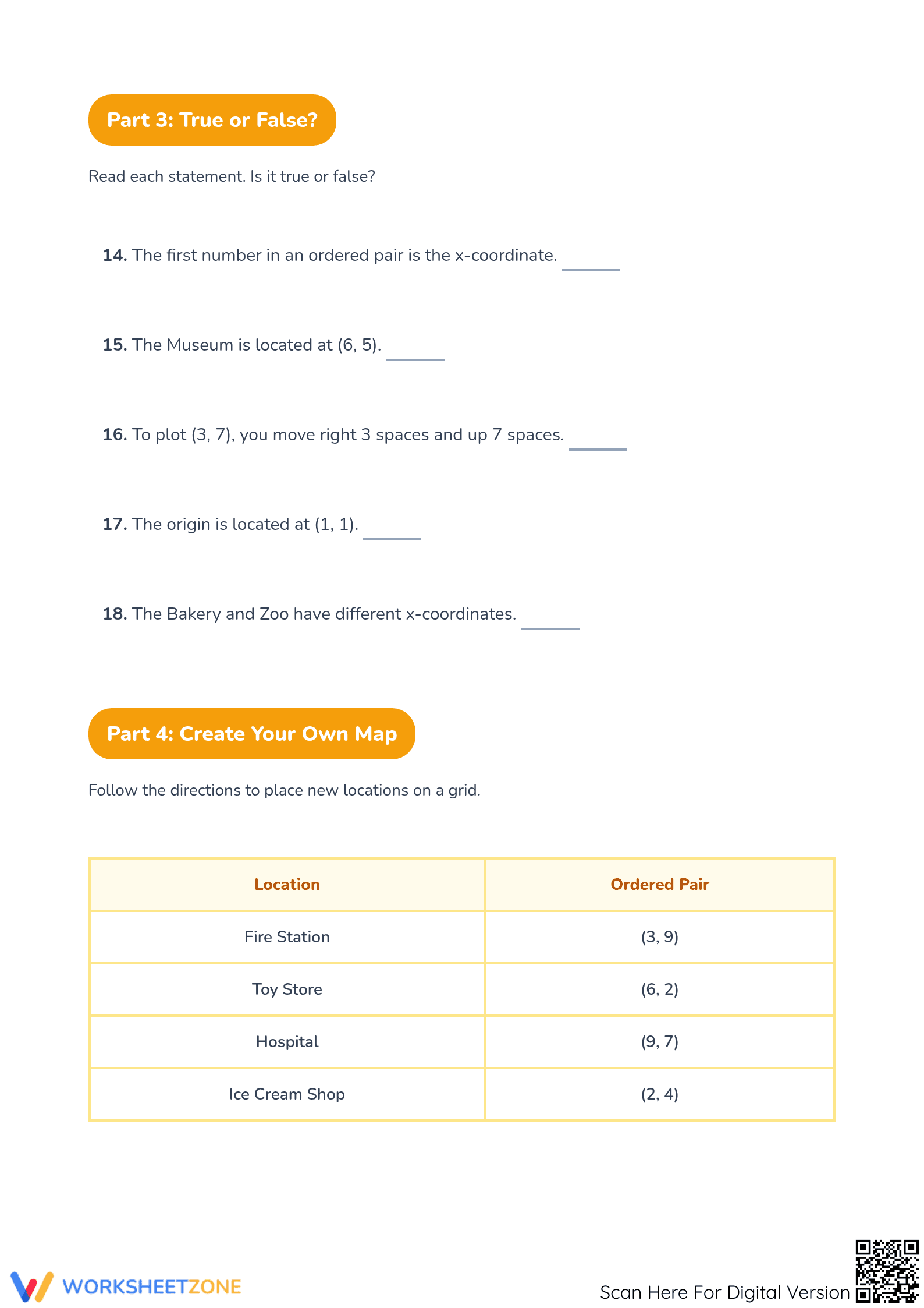 Essential Ordered Pairs Worksheet | Grade 5 Math Practice - Page 3