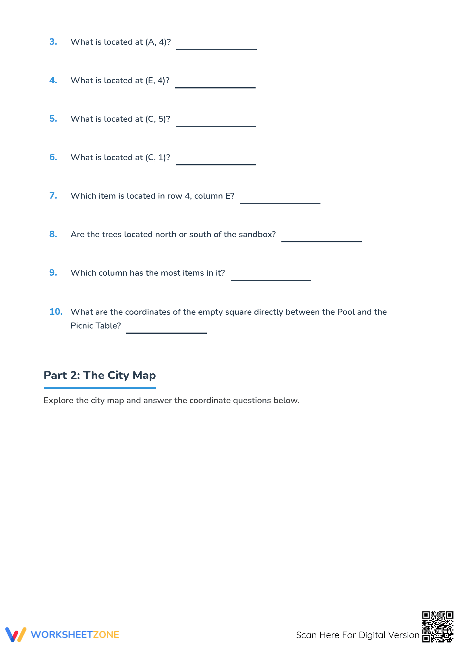 Essential Grade 4 Coordinate Grid & Location Worksheet - Page 2
