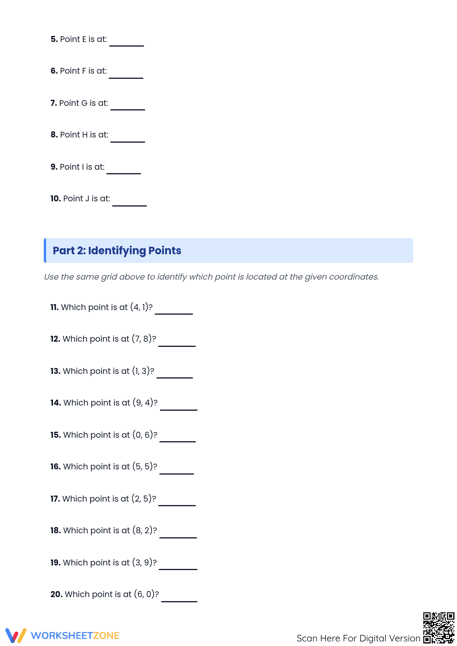 Essential Coordinate Plane Worksheet | Grade 5-7 Math - Page 2