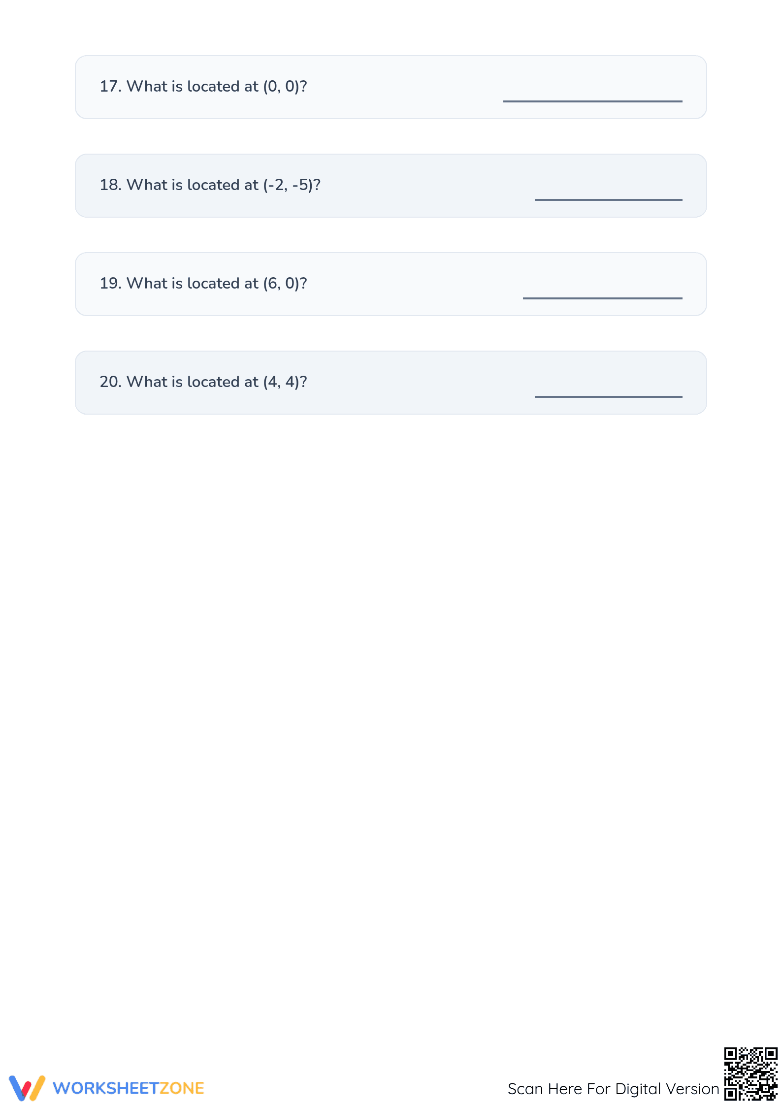 Town Coordinate Plane Worksheet | Printable Grade 6 Math - Page 4