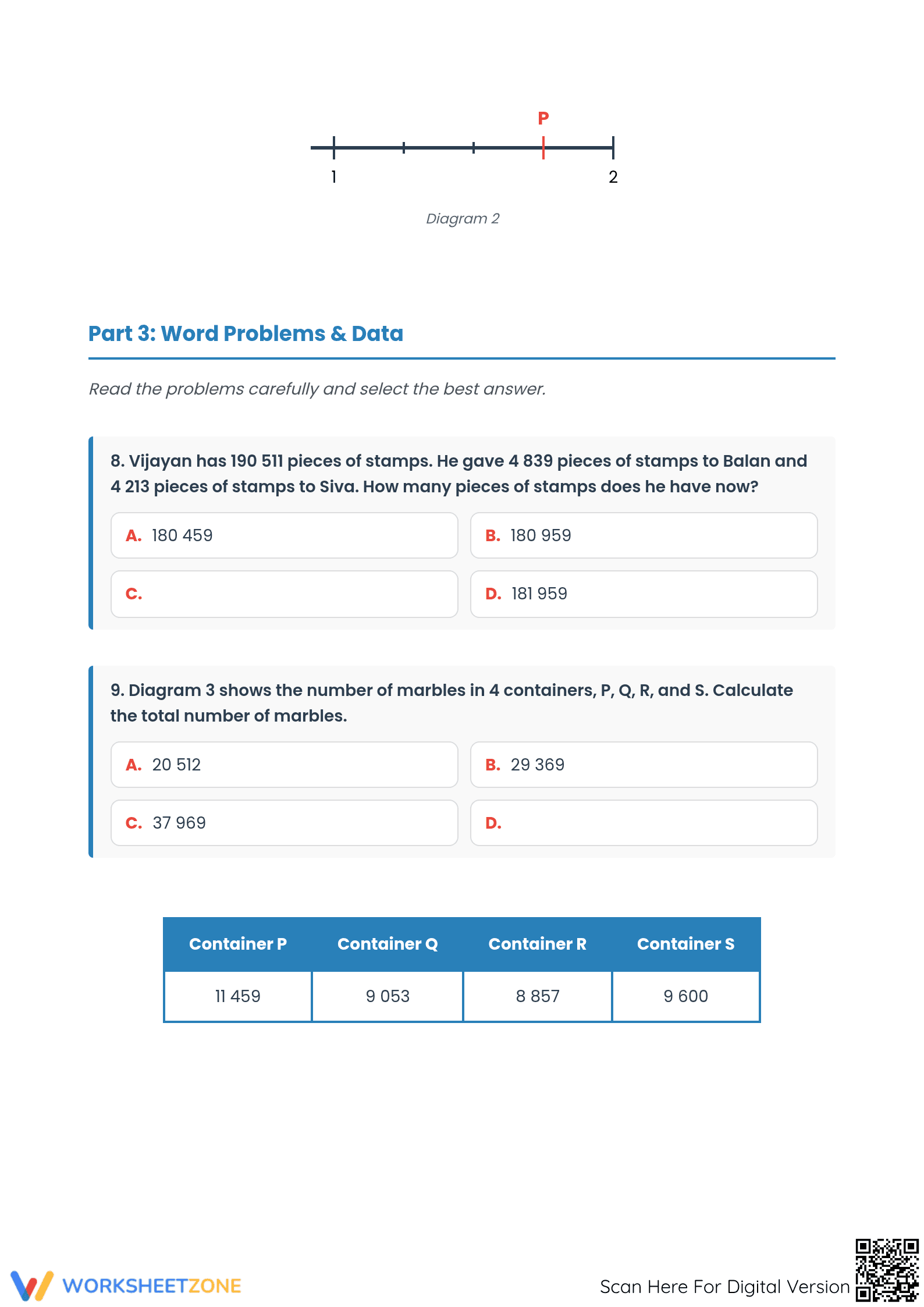 Grade 5 Math Essential Review: Printable Fractions - Page 3