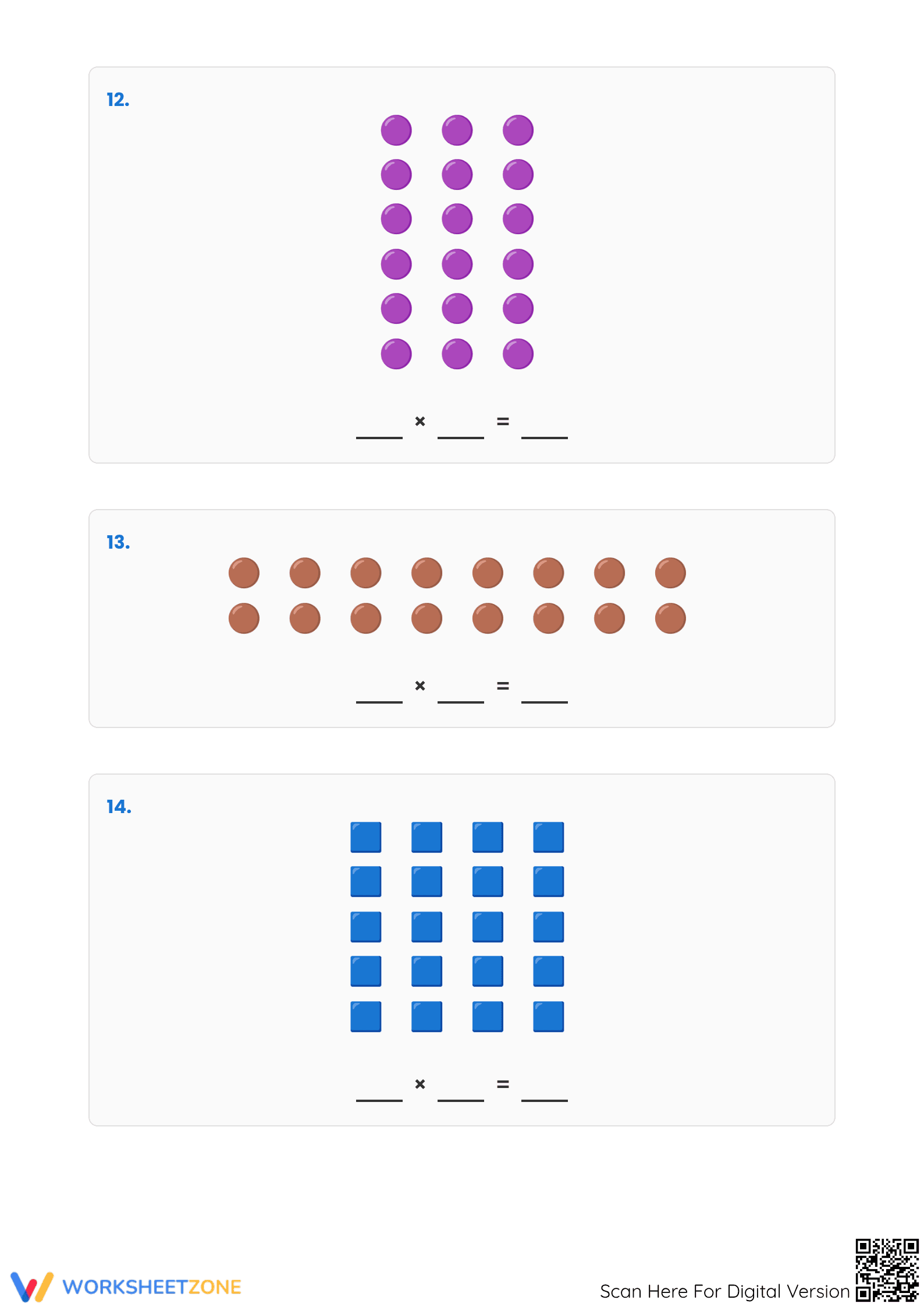 Essential Arrays Multiplication Worksheet | Grade 5-8 Math - Page 5
