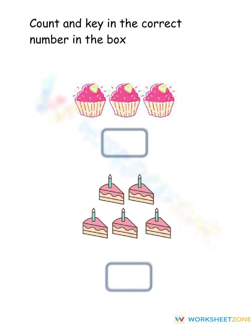 Counting Cupcakes Worksheet - Page 2