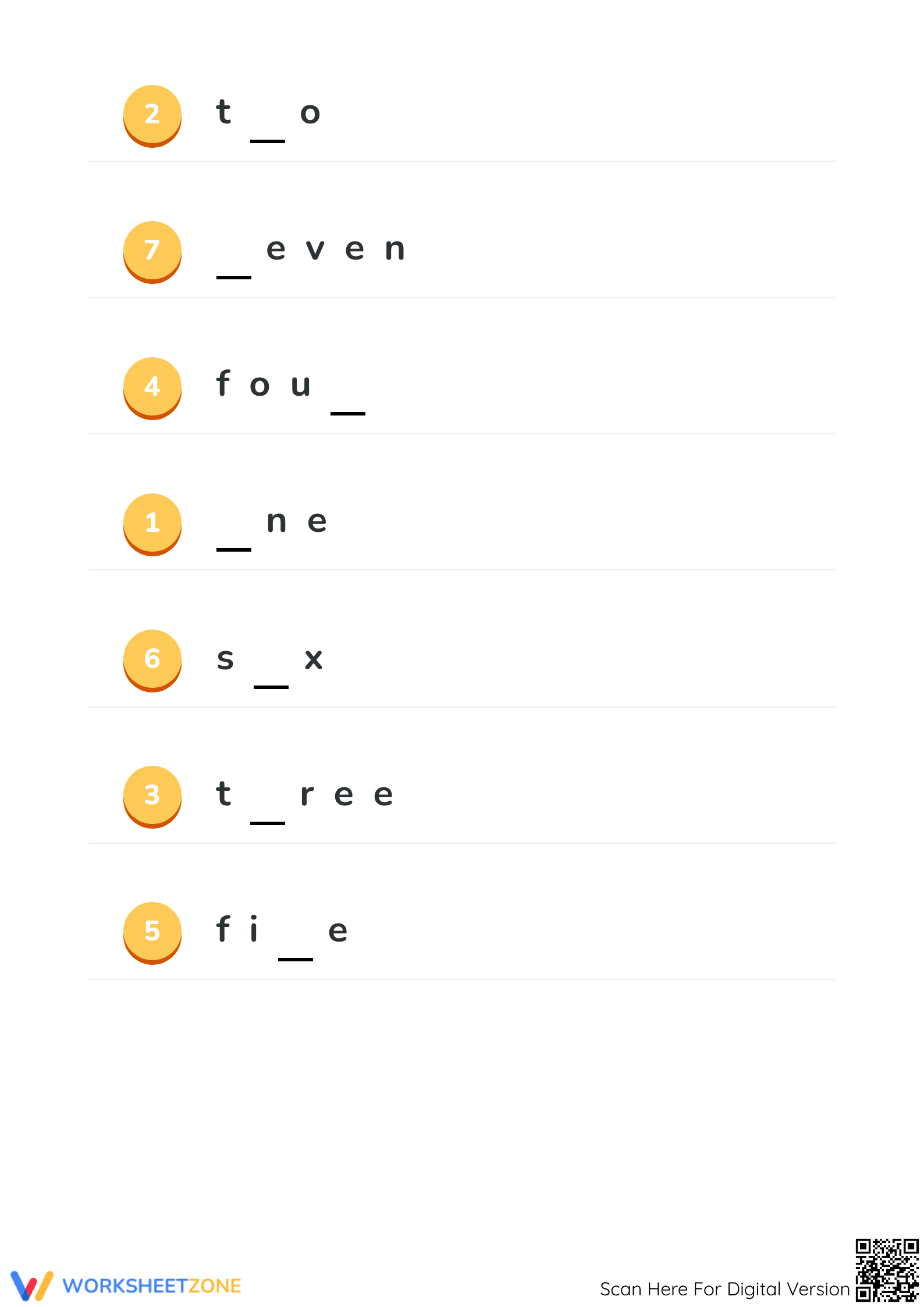 Counting and Spelling Fun Worksheet | Grade K Essential - Page 3
