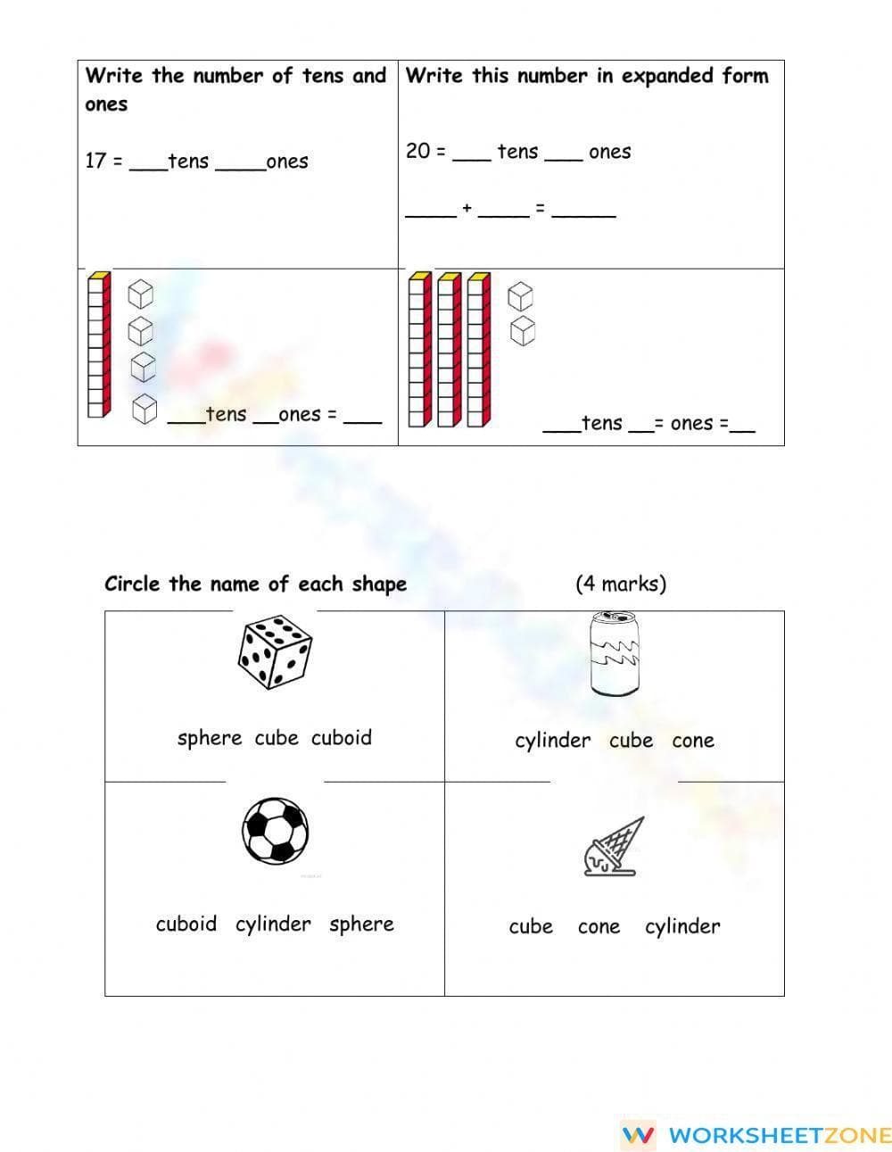 Mathematics Assessment Practice Sheet - Page 2