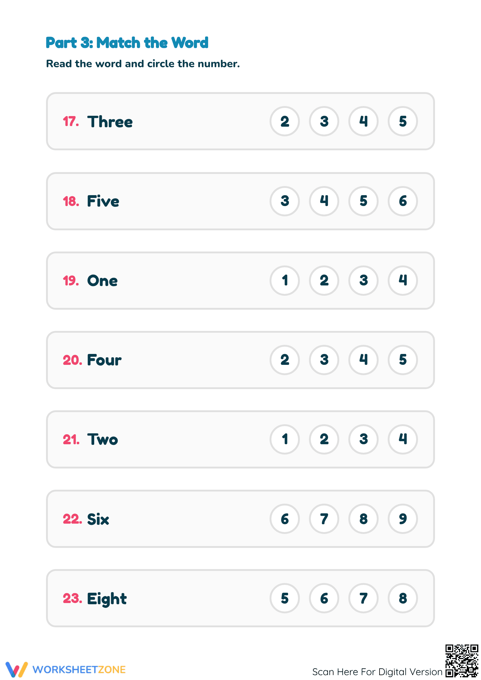 Essential Identifying Numbers Worksheet | Grade K Ready - Page 4