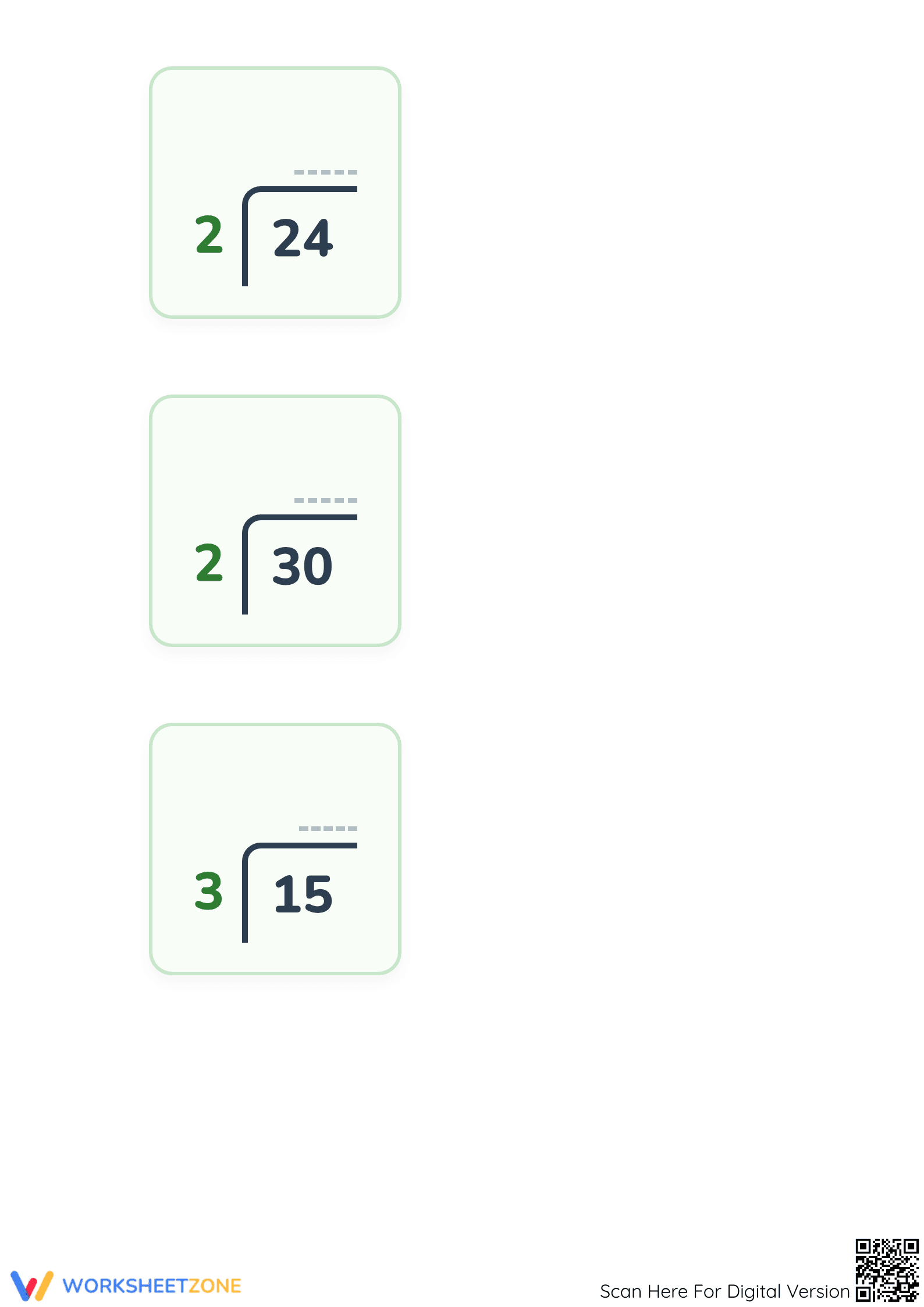 Essential Division of Numbers Worksheet | Grade 3 Math - Page 2