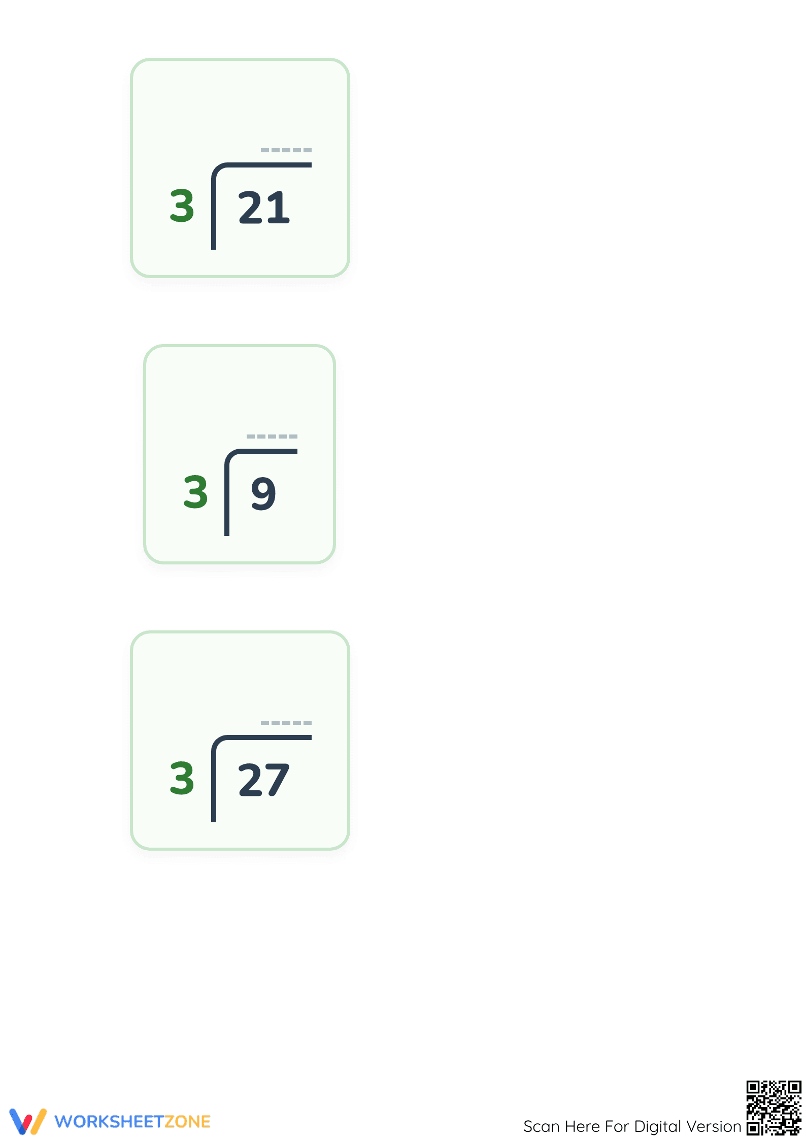 Essential Division of Numbers Worksheet | Grade 3 Math - Page 3