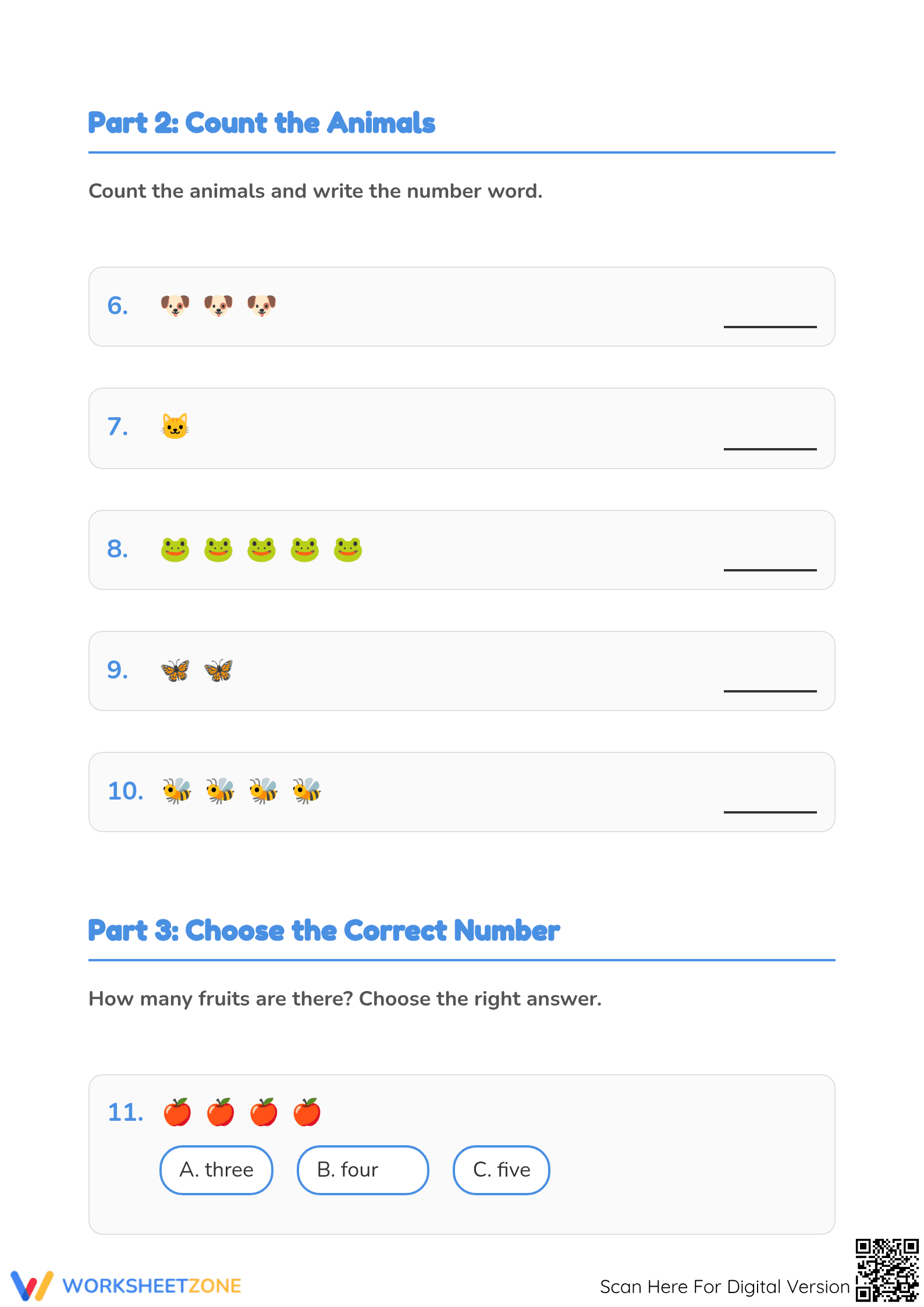 Counting to 5 with Shapes | Essential Grade 1 Math - Page 2